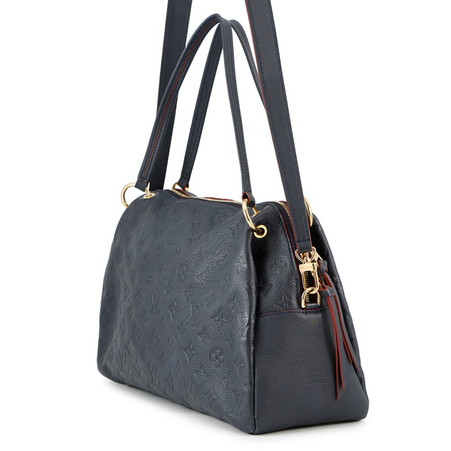 Louis Vuitton Monogram Empreinte Pontu PM Shoulder Bag in Marine Rouge