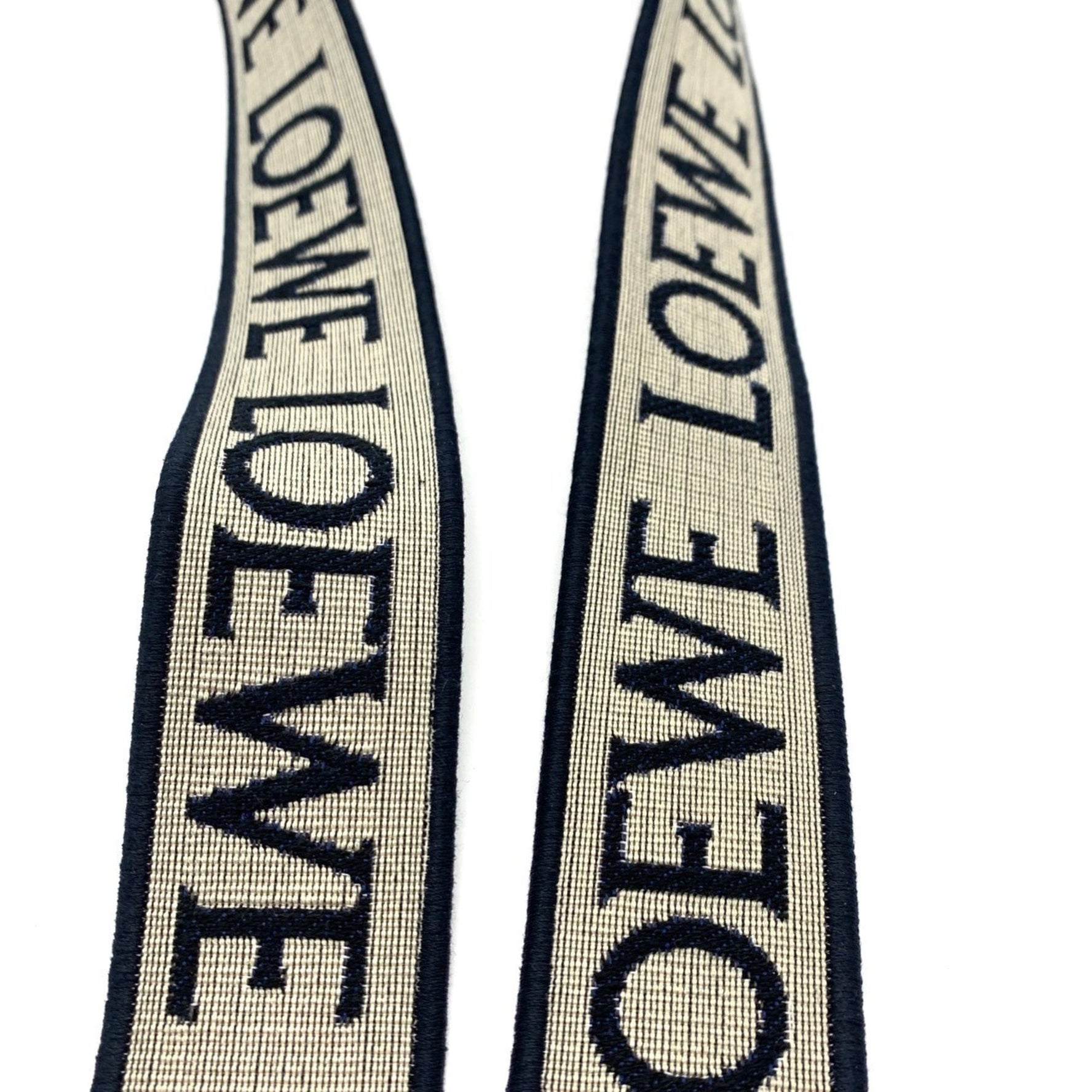 Loewe Anagram Canvas Shoulder Strap, Black, Men's/Women's, Rank A