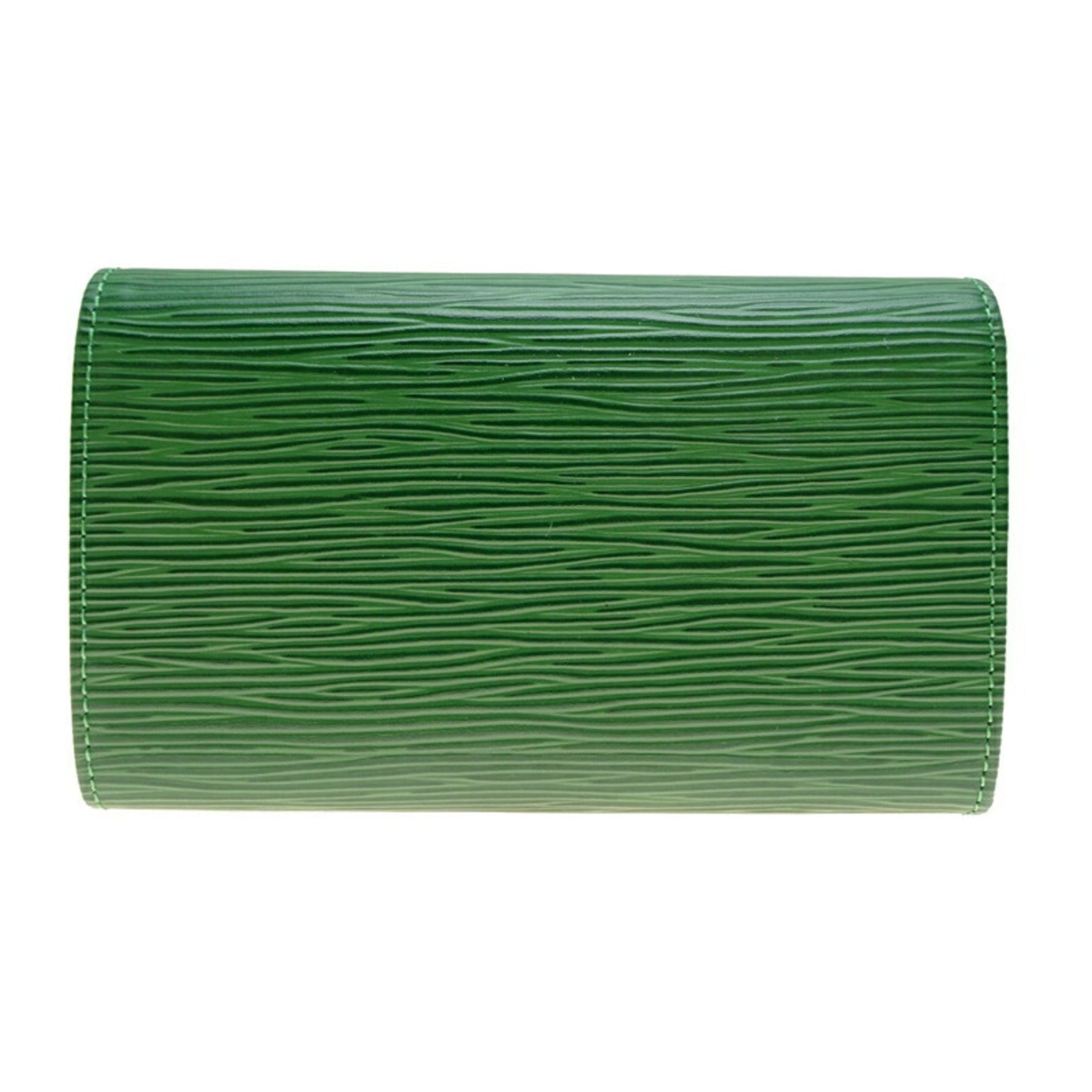 Louis Vuitton Porte-Monnaie-Bie Tresor and Men's Bifold Wallet Epi Leather Borneo Green