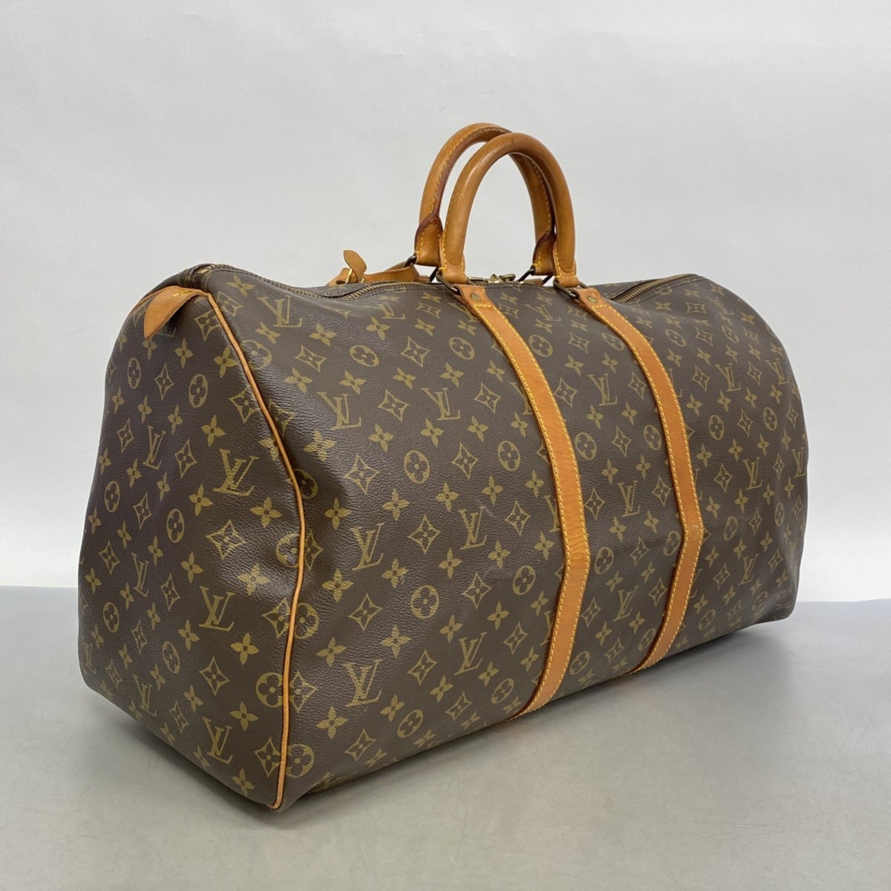 Louis Vuitton Monogram Keepall 55 Boston Bag Men's and