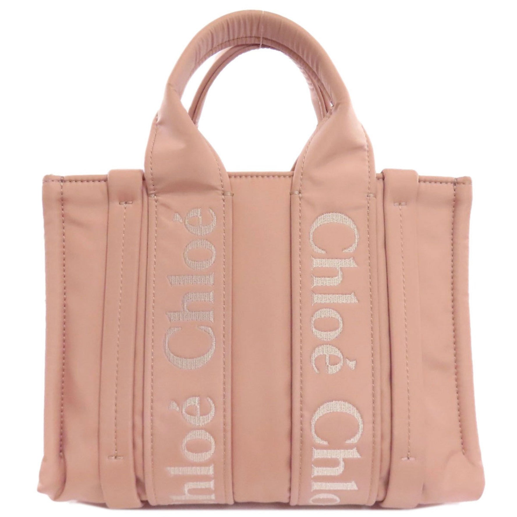 Chloé Chloe Woody Tote Handbag Nylon Material