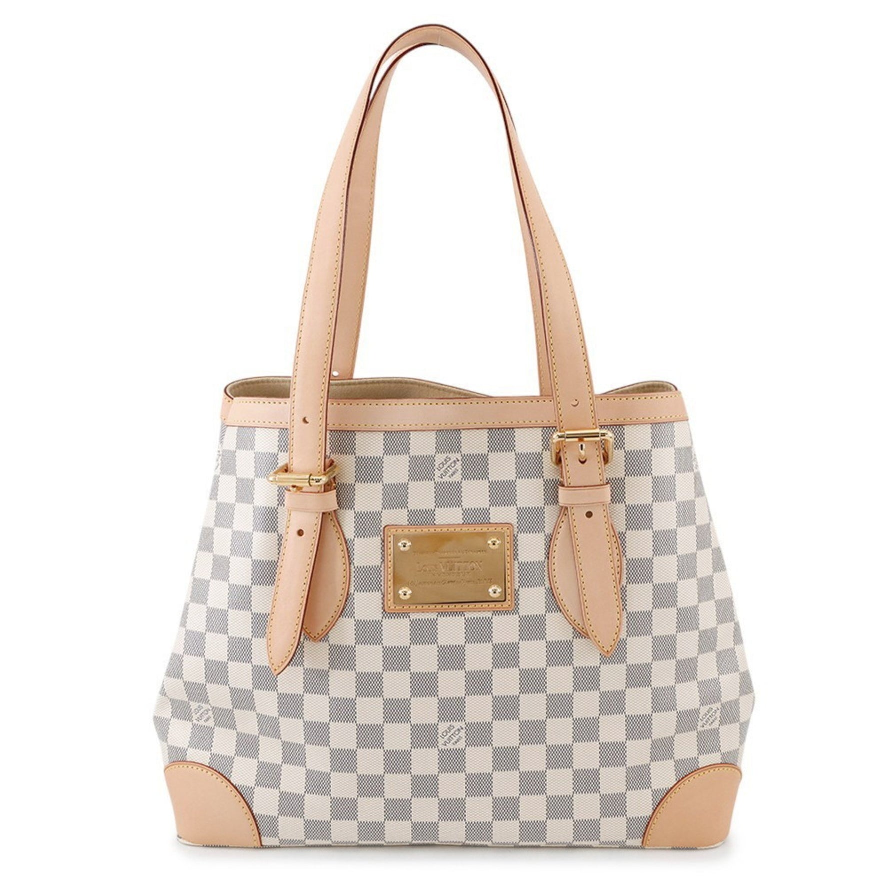 Louis Vuitton Damier Azur Hampstead MM Shoulder Bag LOUIS VUITTON Tote