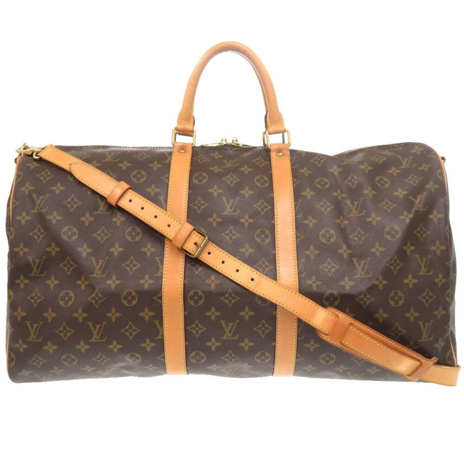 Louis Vuitton Keepall Bandouliere 55 Monogram Boston Bag LV 0400