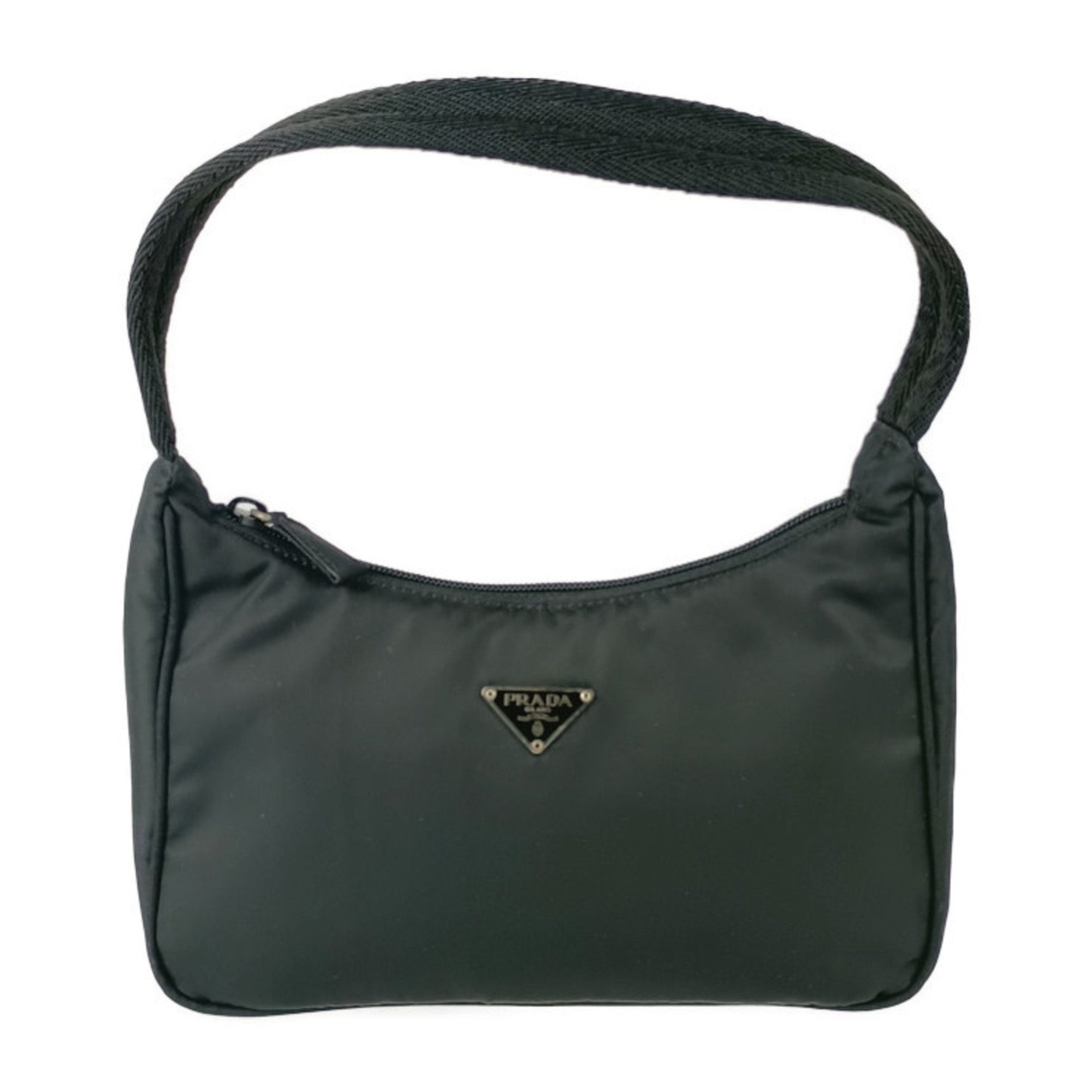 PRADA Handbag TESSUTO SPORT Nylon Pouch Triangle Plate
