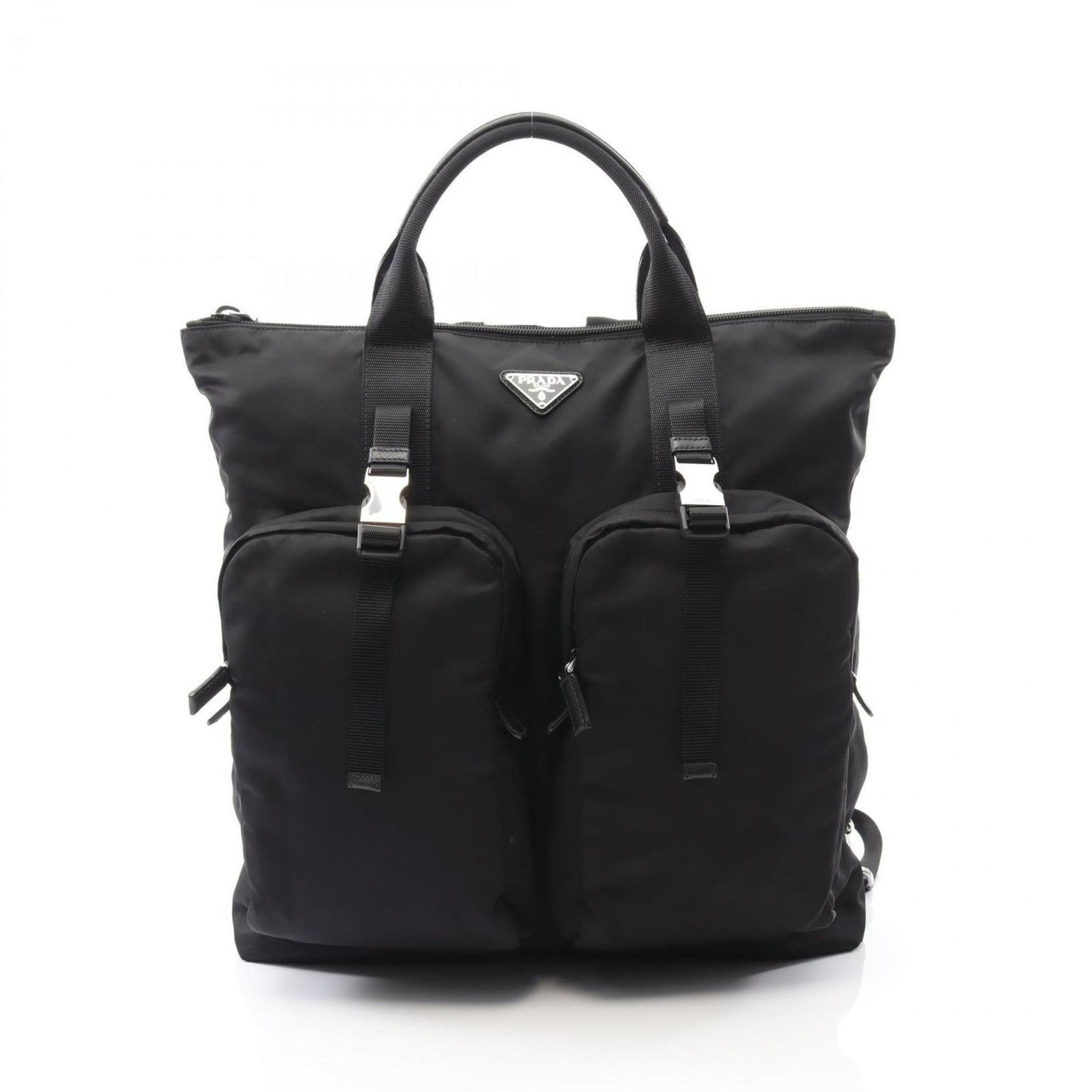 Prada TESSUTO MONTAGN Backpack, Nylon and Saffiano Leather