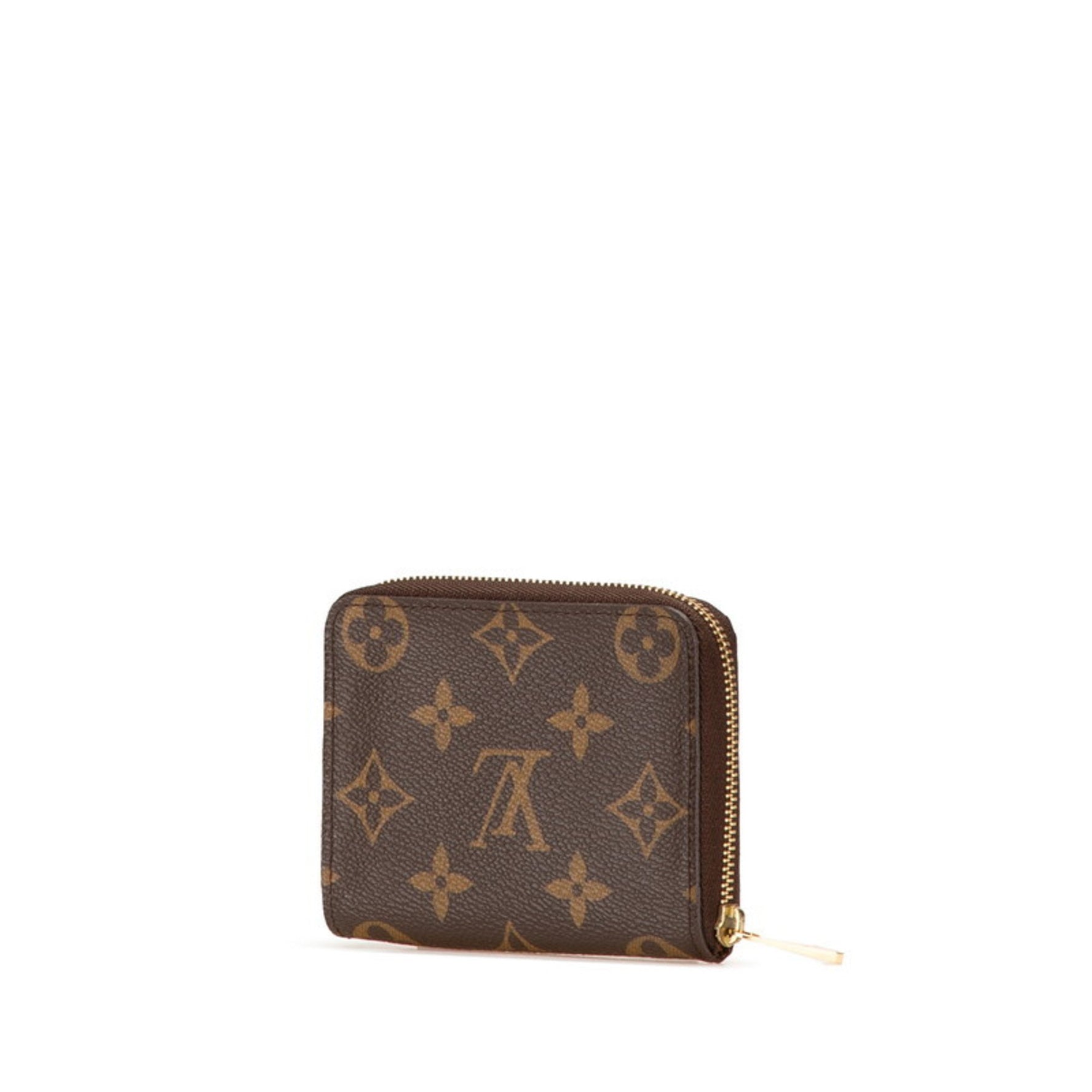 Louis Vuitton Monogram Zippy Coin Purse Case PVC Leather