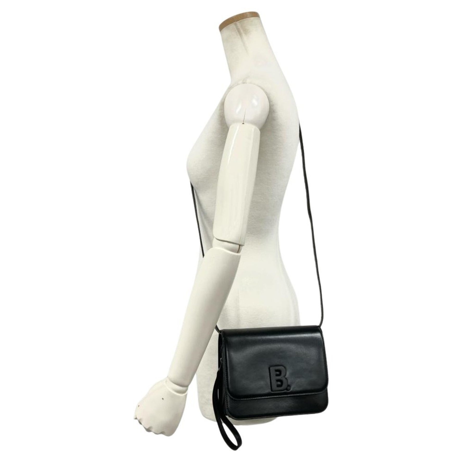 BALENCIAGA B Shoulder Bag Leather