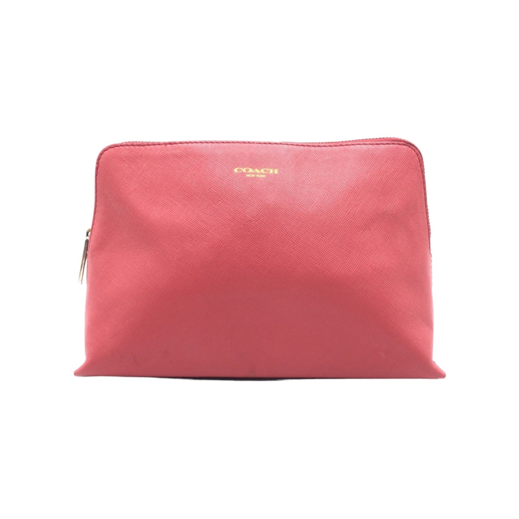 COACH Gold Hardware Calfskin Pouch