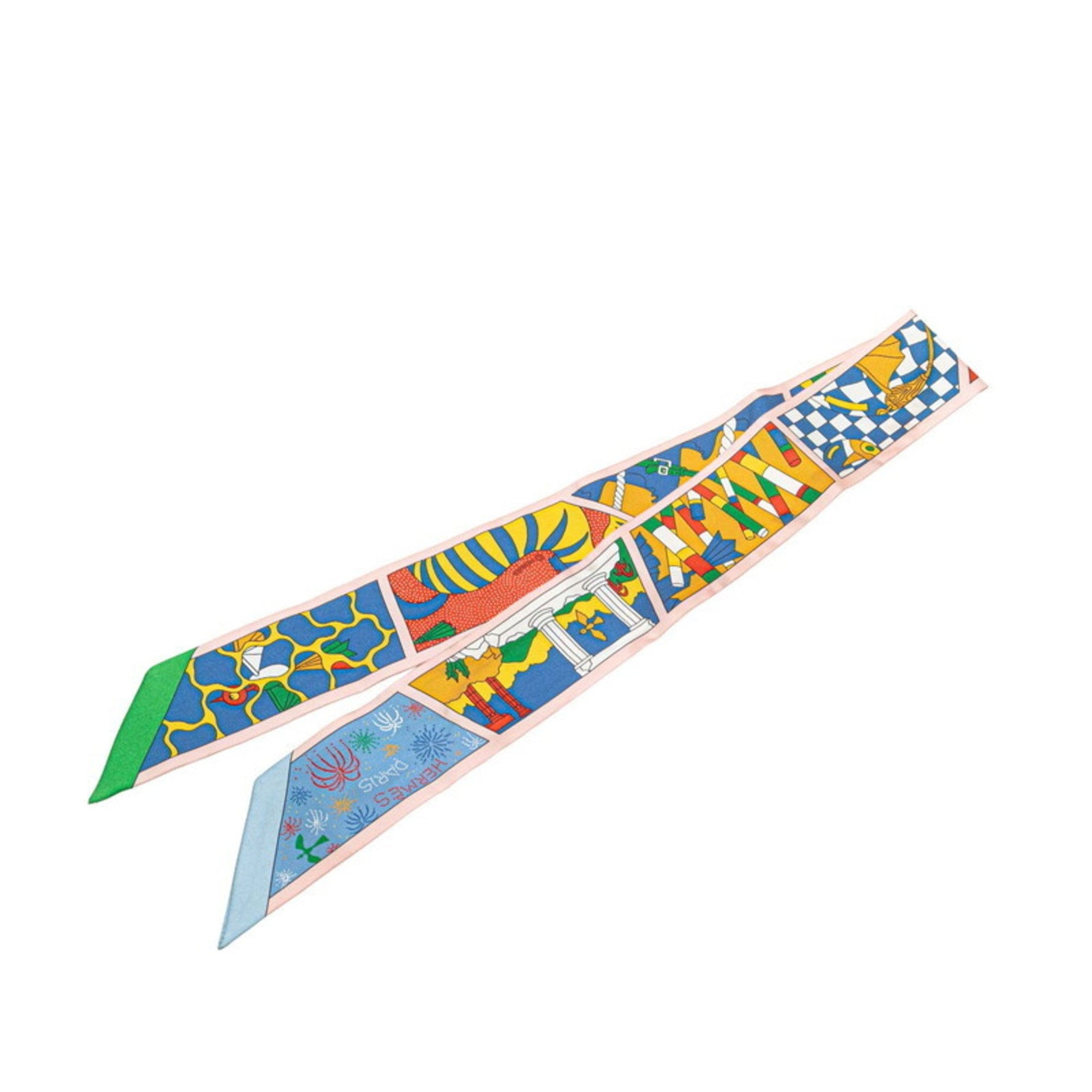 Hermes Hermès Twilly Factory Suite Scarf, Multicolor Silk
