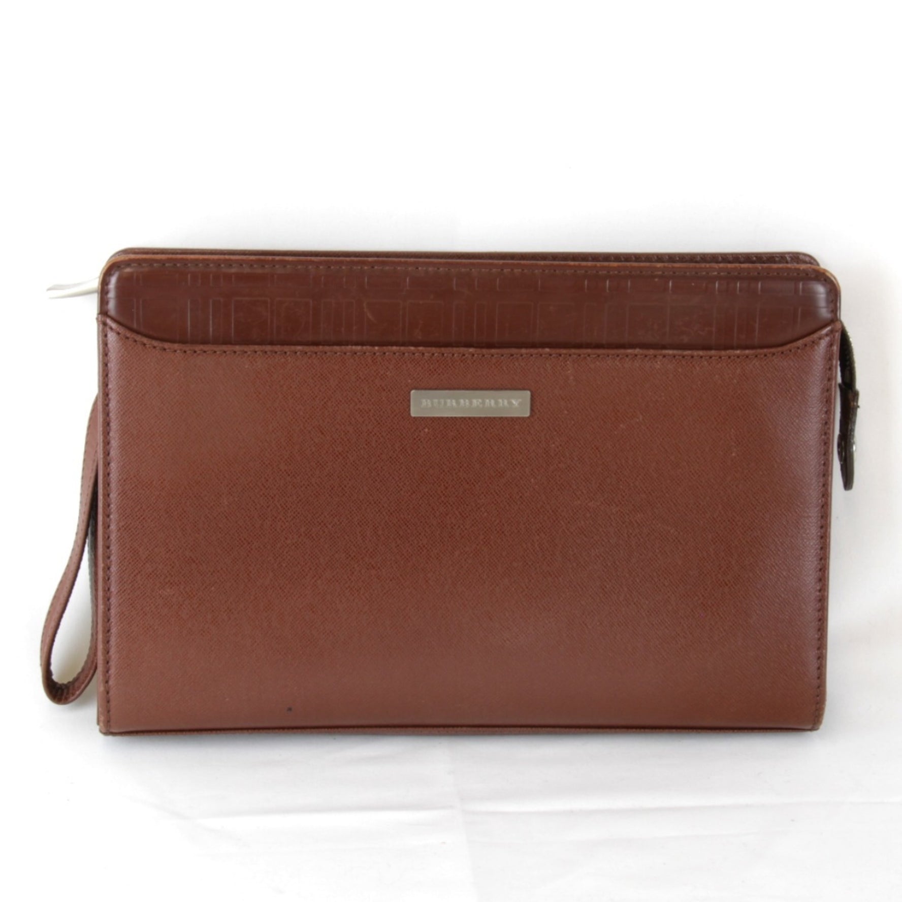 BURBERRY Clutch Bag Leather