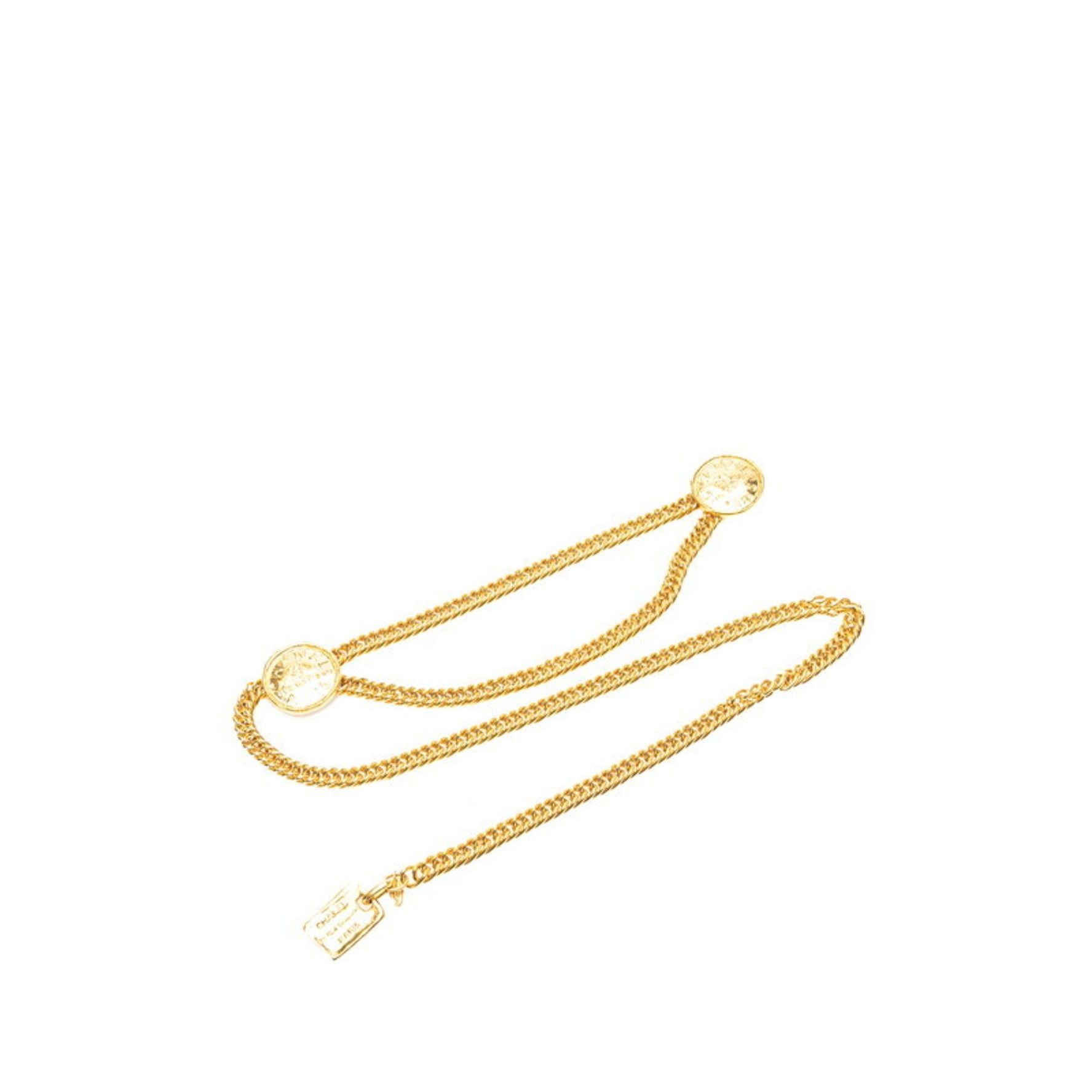 Vintage Chanel Coco Mark 31 Rue Cambon Paris Chain Belt, Plated