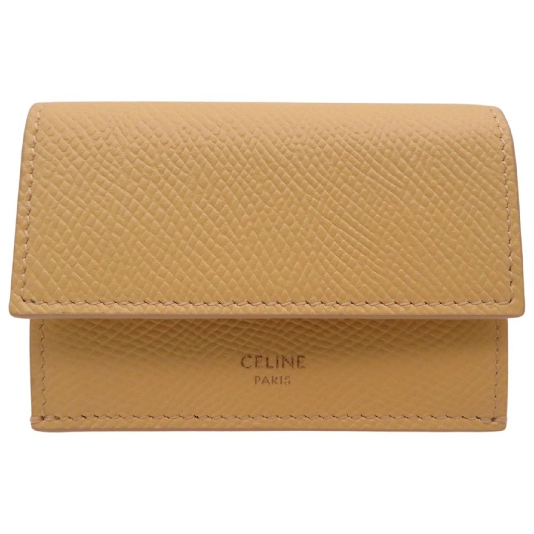 Celine Folded Compact Wallet Calfskin Tri-fold