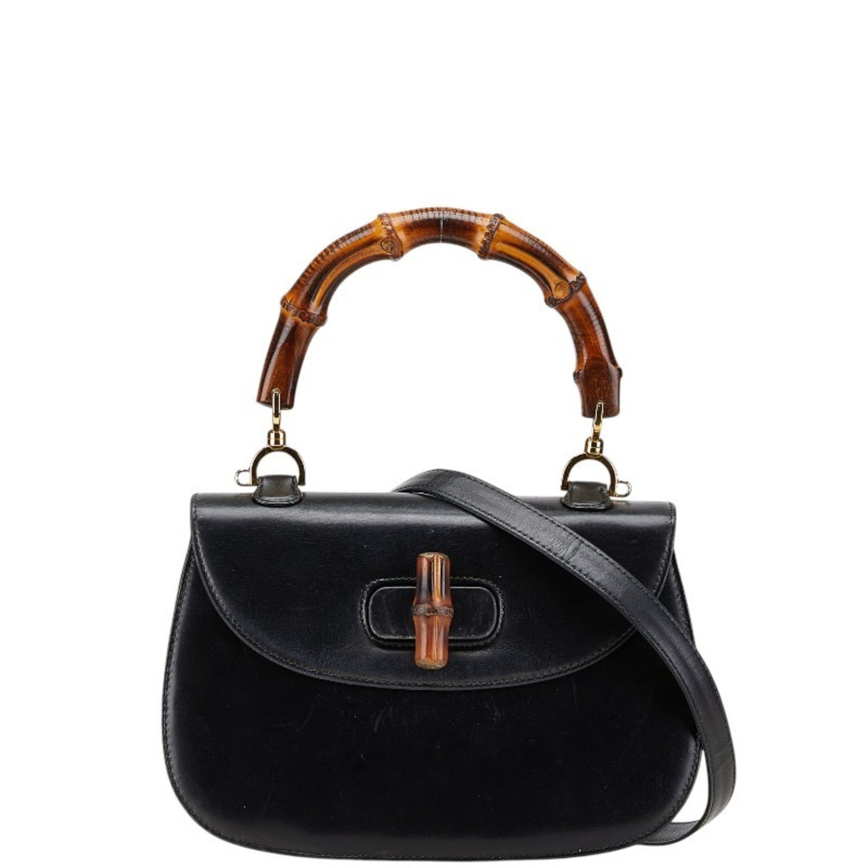 Gucci Bamboo Handbag Shoulder Bag 000 46 Leather