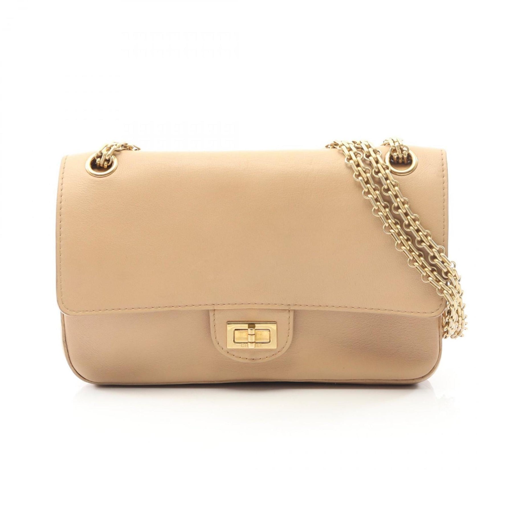 CHANEL 2.55 Double Flap Shoulder Bag, Leather