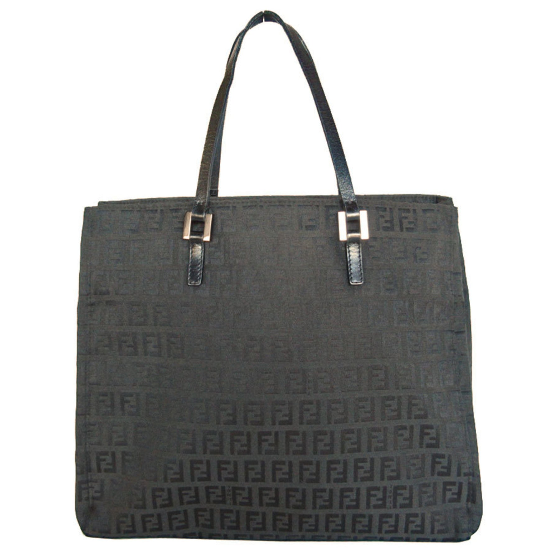 FENDI handbag Zucchino canvas leather ladies