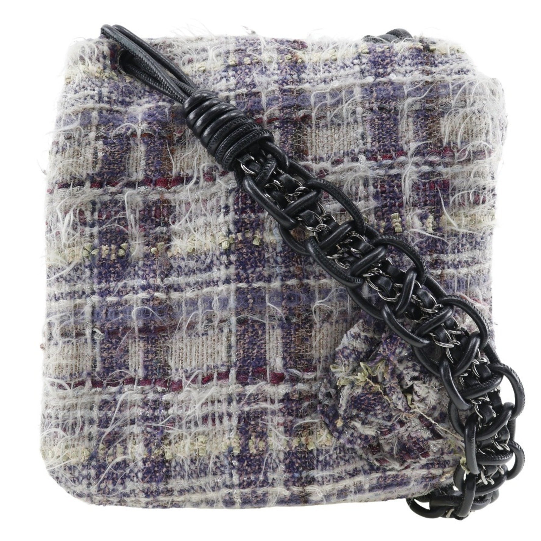 CHANEL Shoulder Bag Tweed 2006 Flap