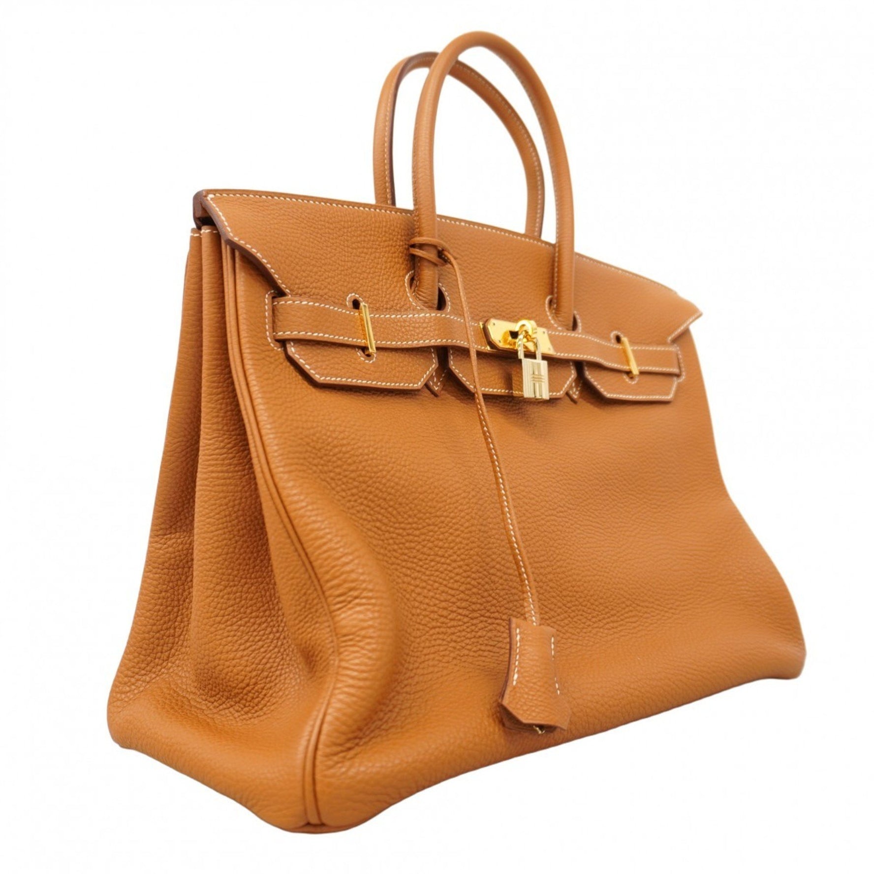 Hermes Birkin 35 Togo Gold Handbag (I Stamp) for Women