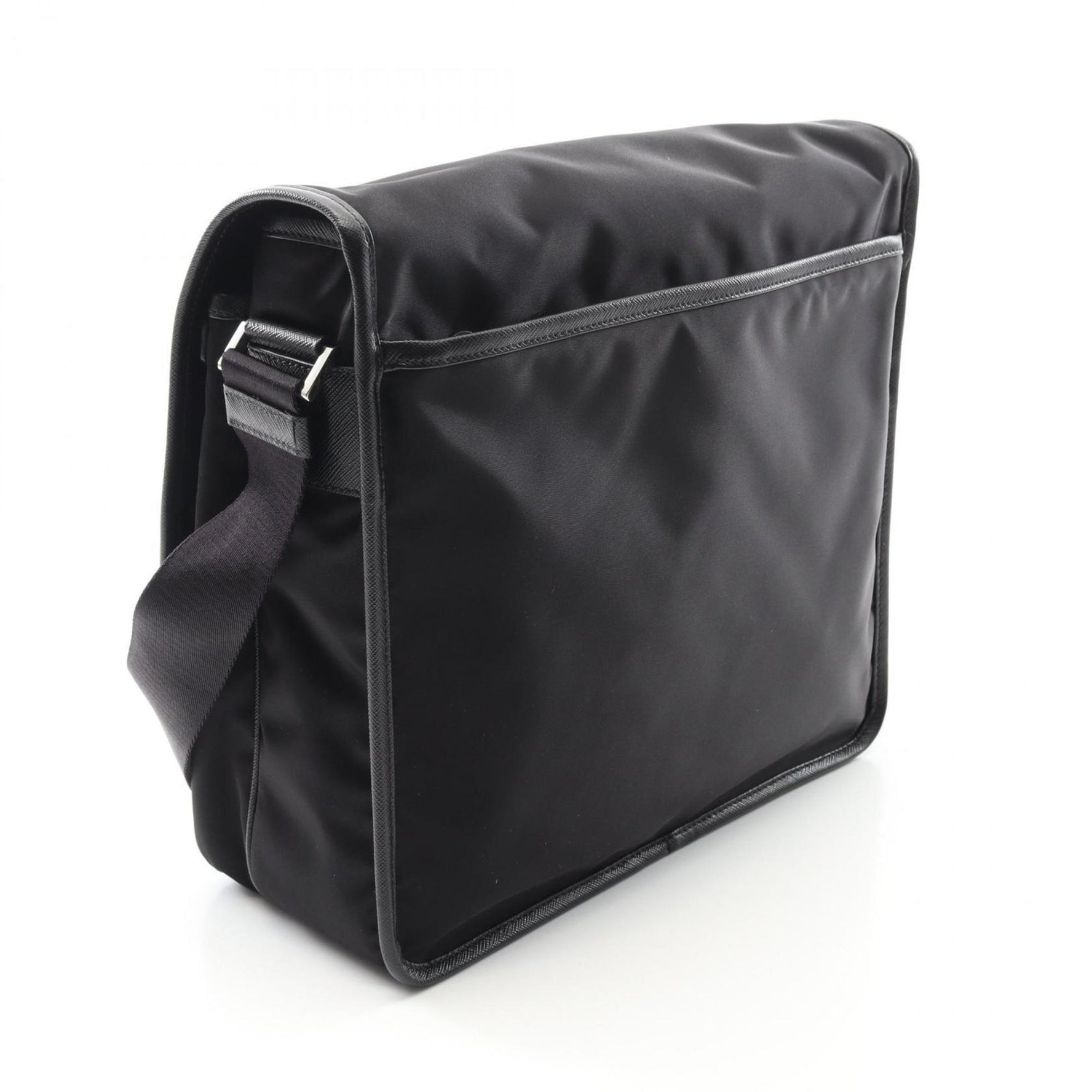 Prada TESSUTO+SAFFIANO Shoulder Bag in Nylon and Saffiano Leather, Men's