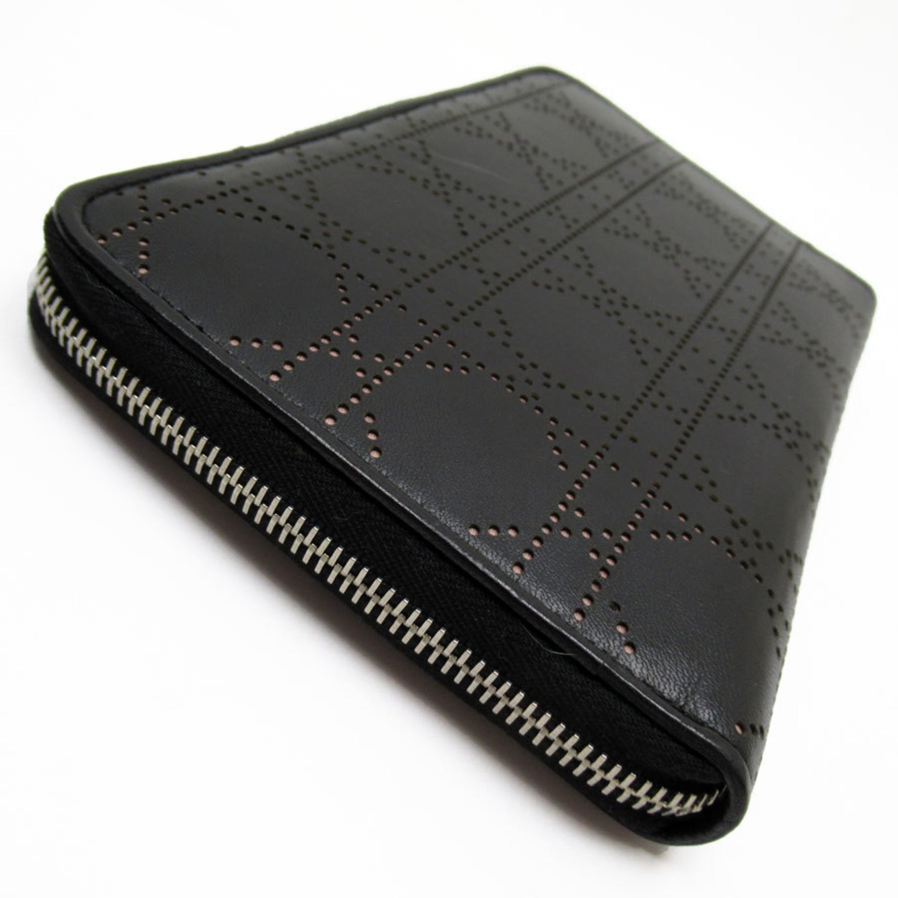 Christian Dior Organizer Cannage Leather Black x Light Pink Men's