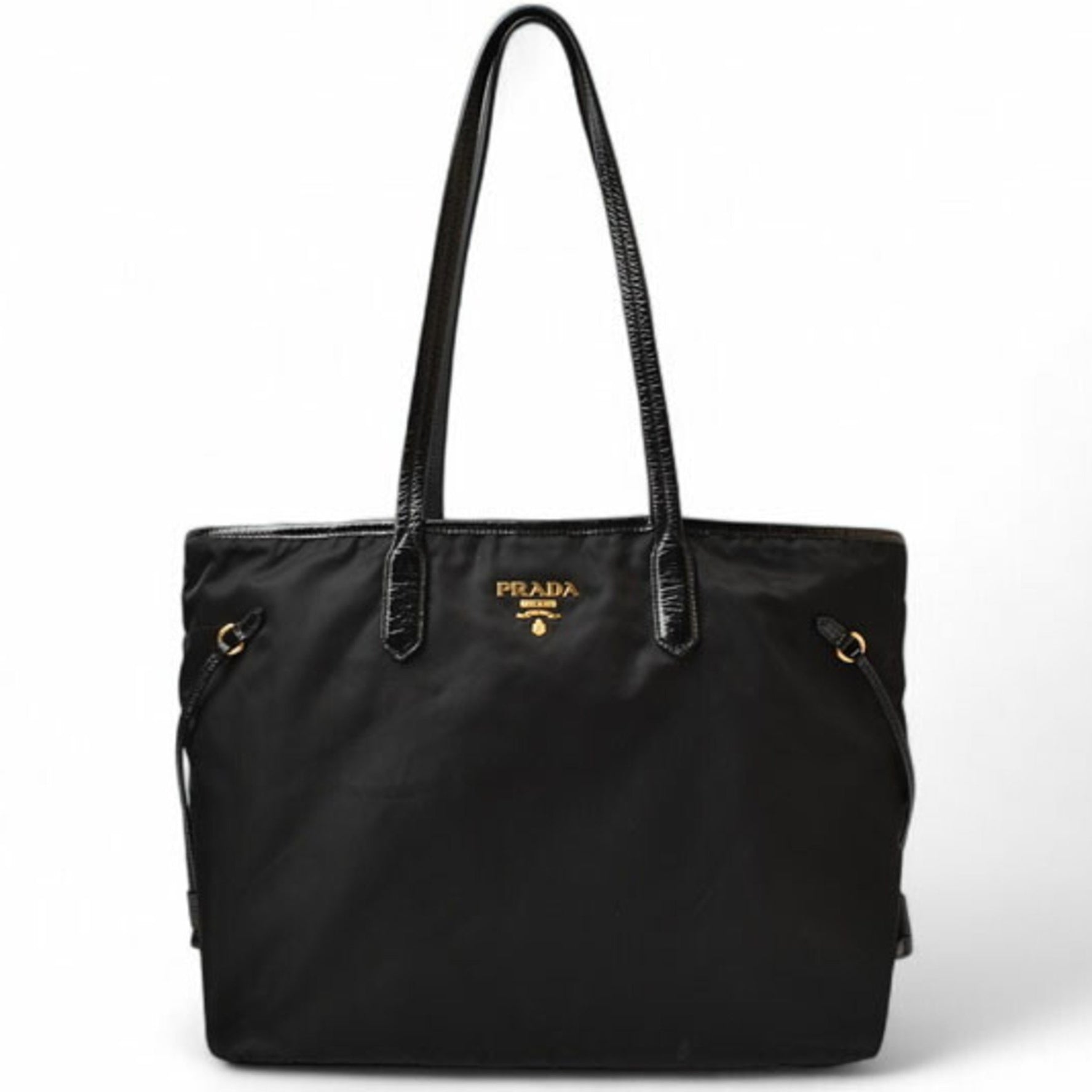 Prada Tote Bag Size Nylon Vernis
