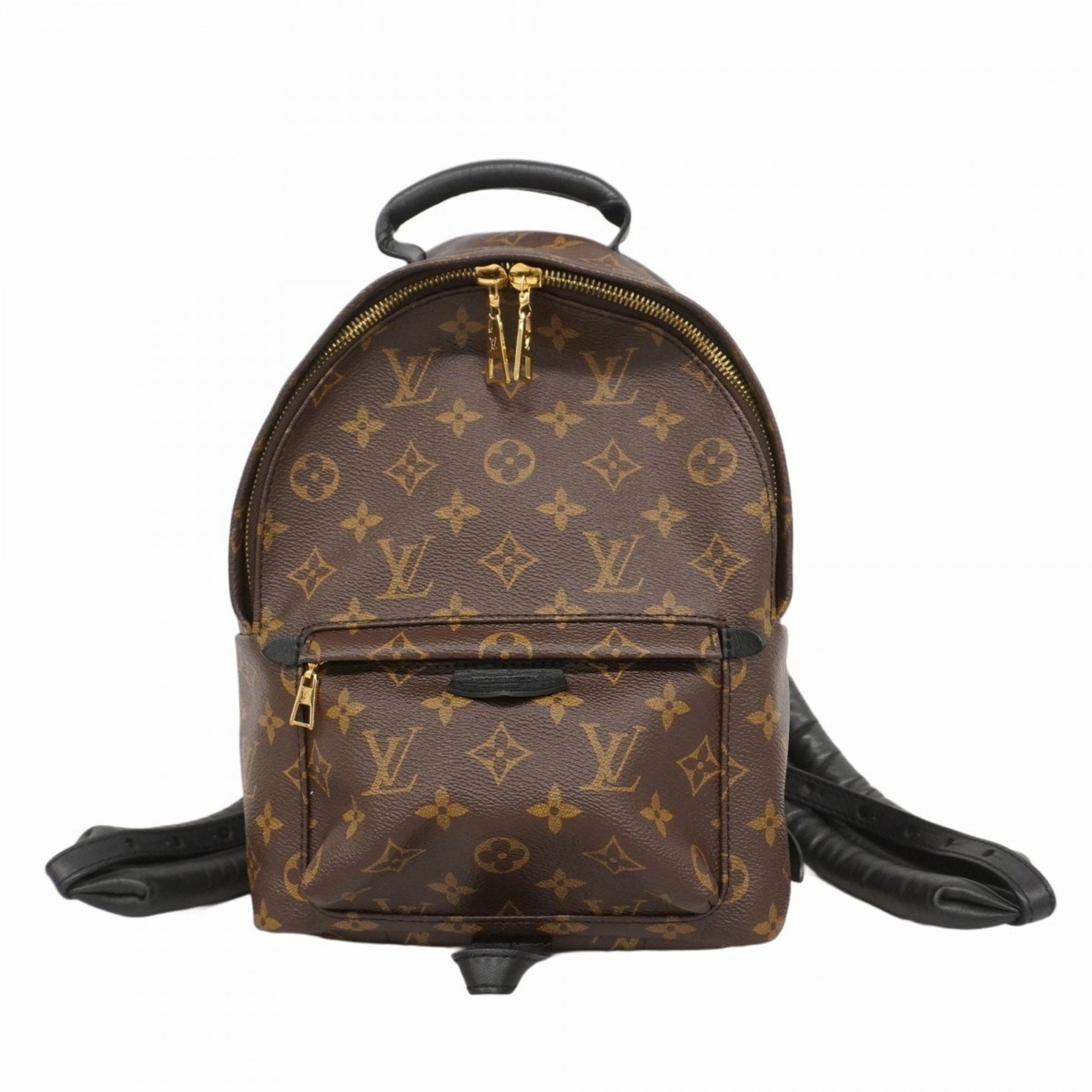 Louis Vuitton Monogram Macassar Palm Springs Backpack PM in Brown and Black