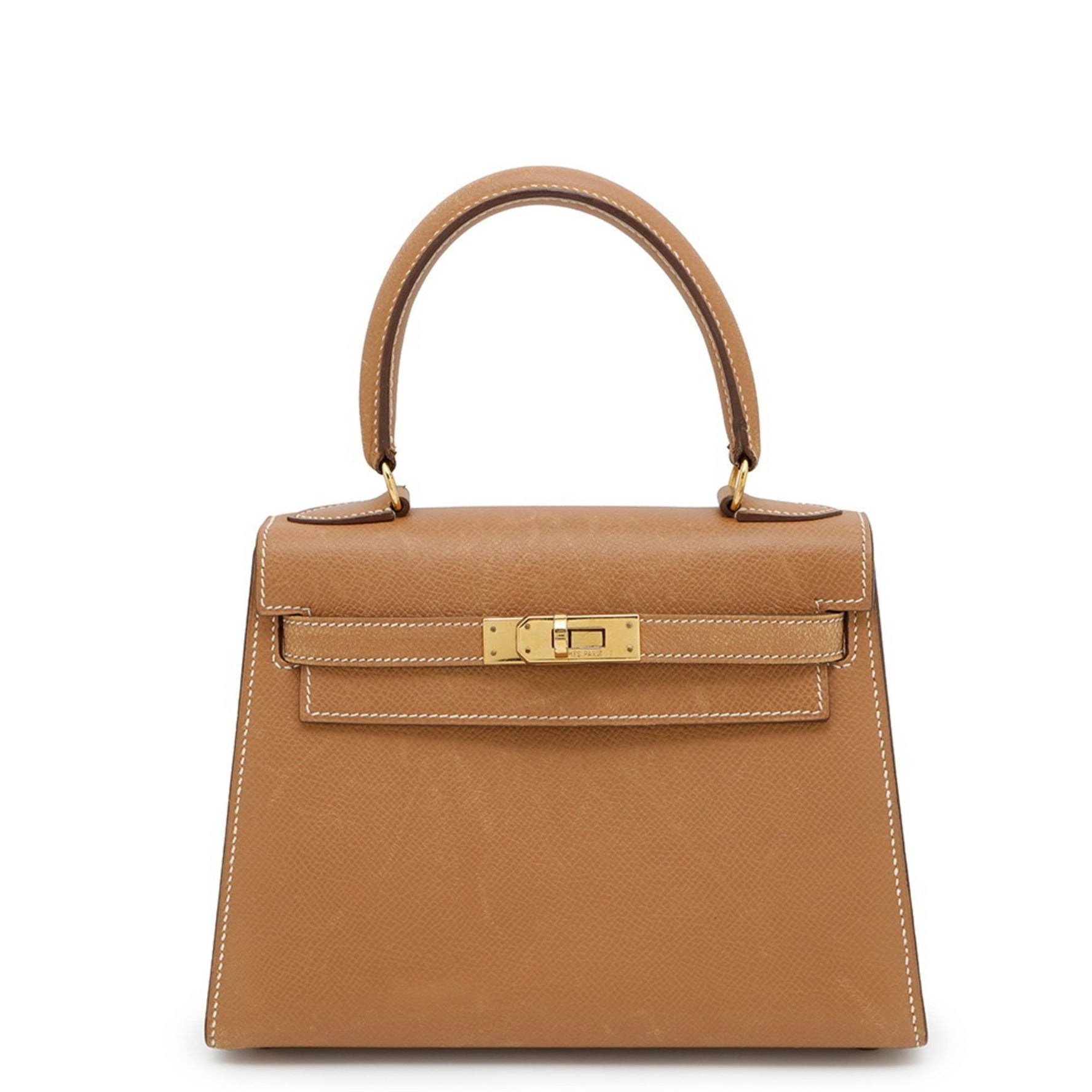 Hermes Hermès Mini Kelly 20 Handbag, Leather, Couchvel, 〇S Stamp, Shoulder Bag
