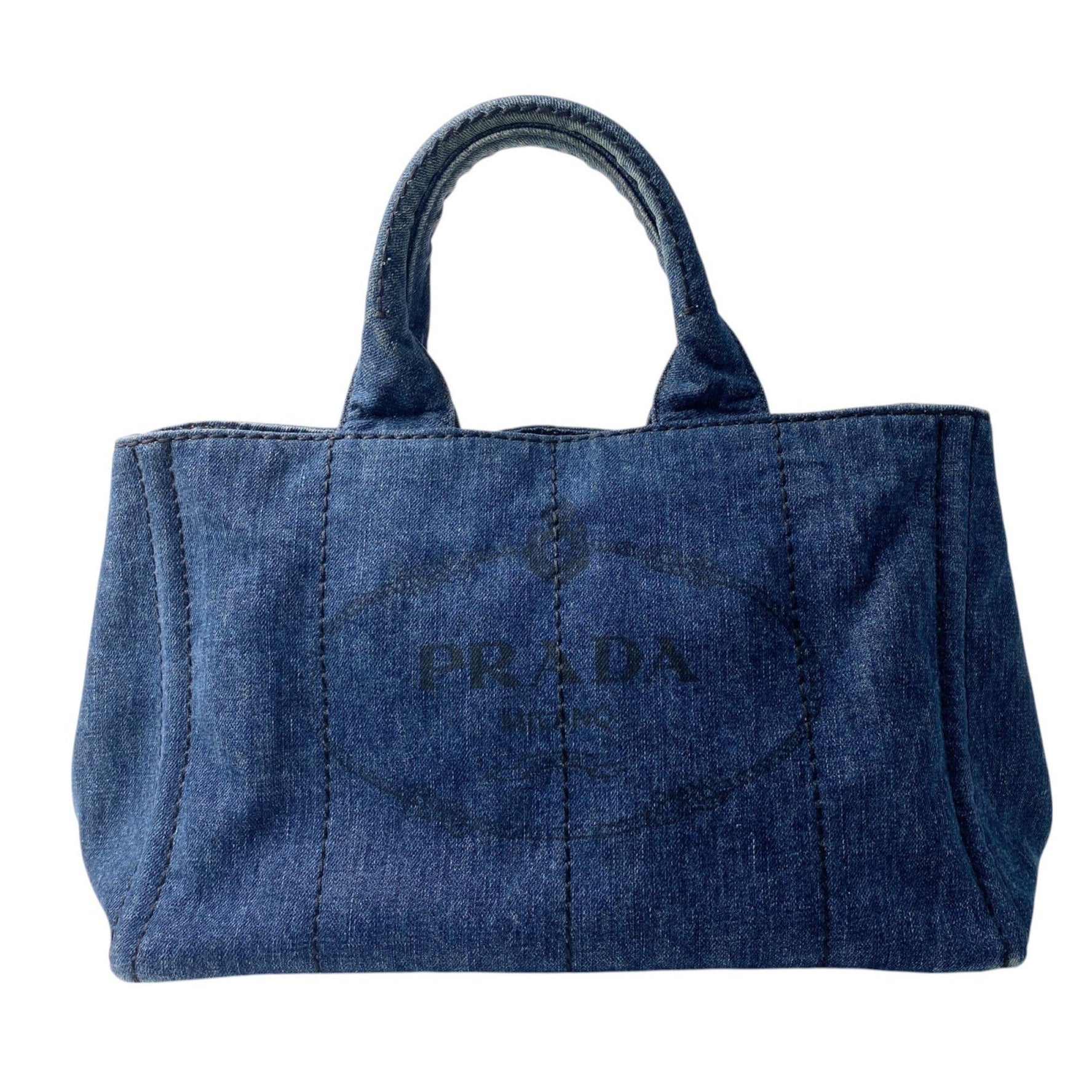 Prada Canapa Denim Shoulder Bag, Handbag, Tote Crossbody Bag