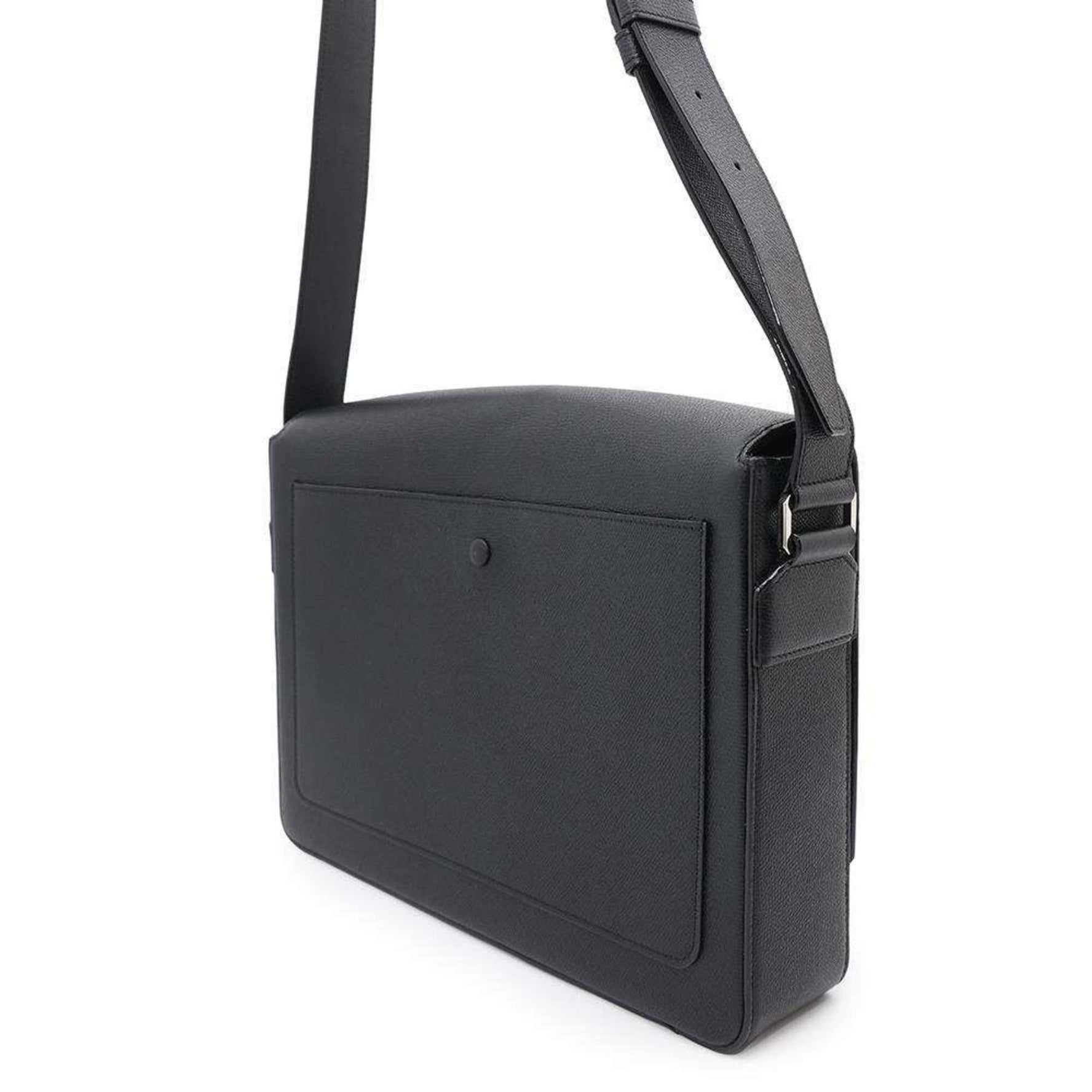 Valextra Shoulder Bag Leather MBVL0010028LRL99NN Men's Black