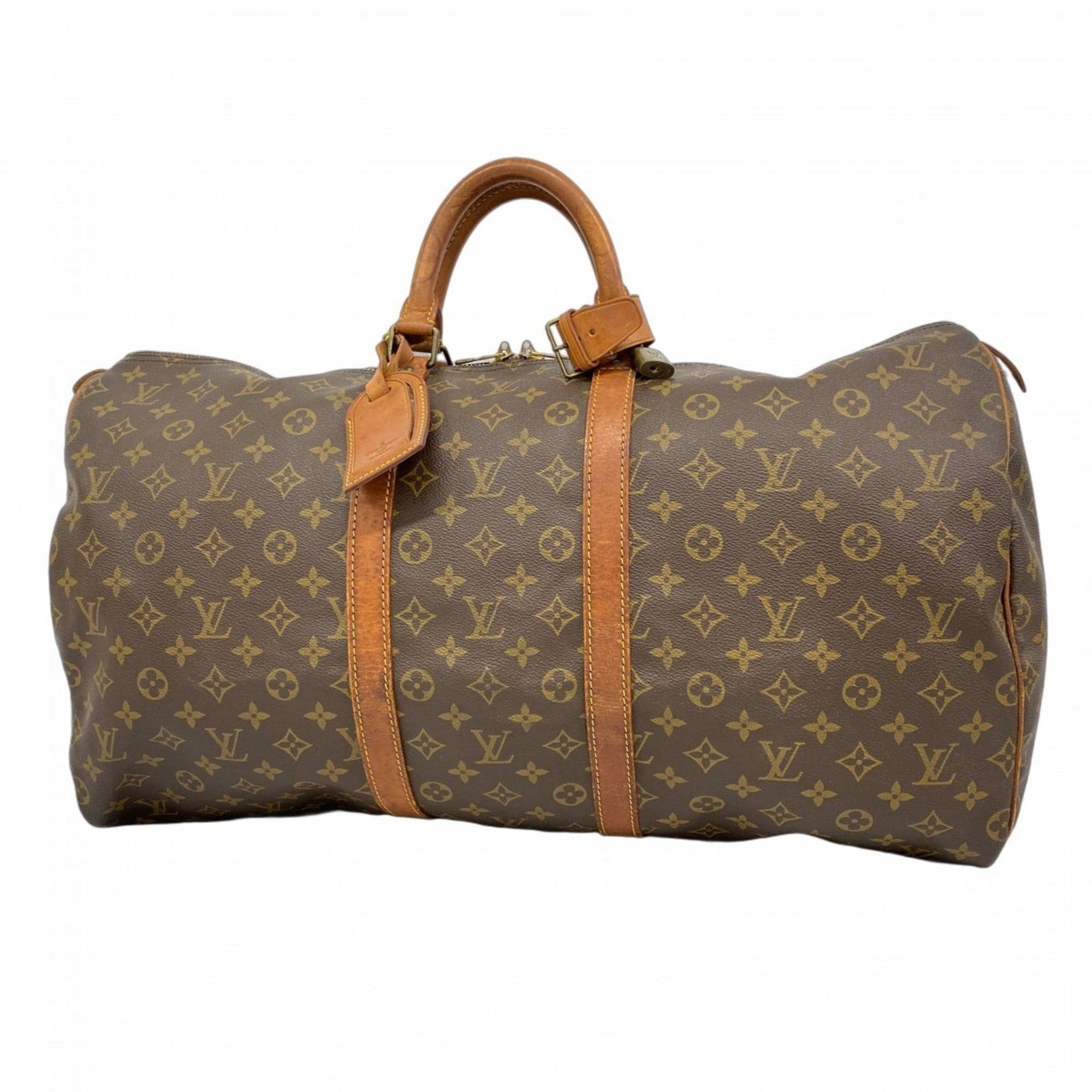 Louis Vuitton Monogram Keepall 55 Boston Bag Men's and