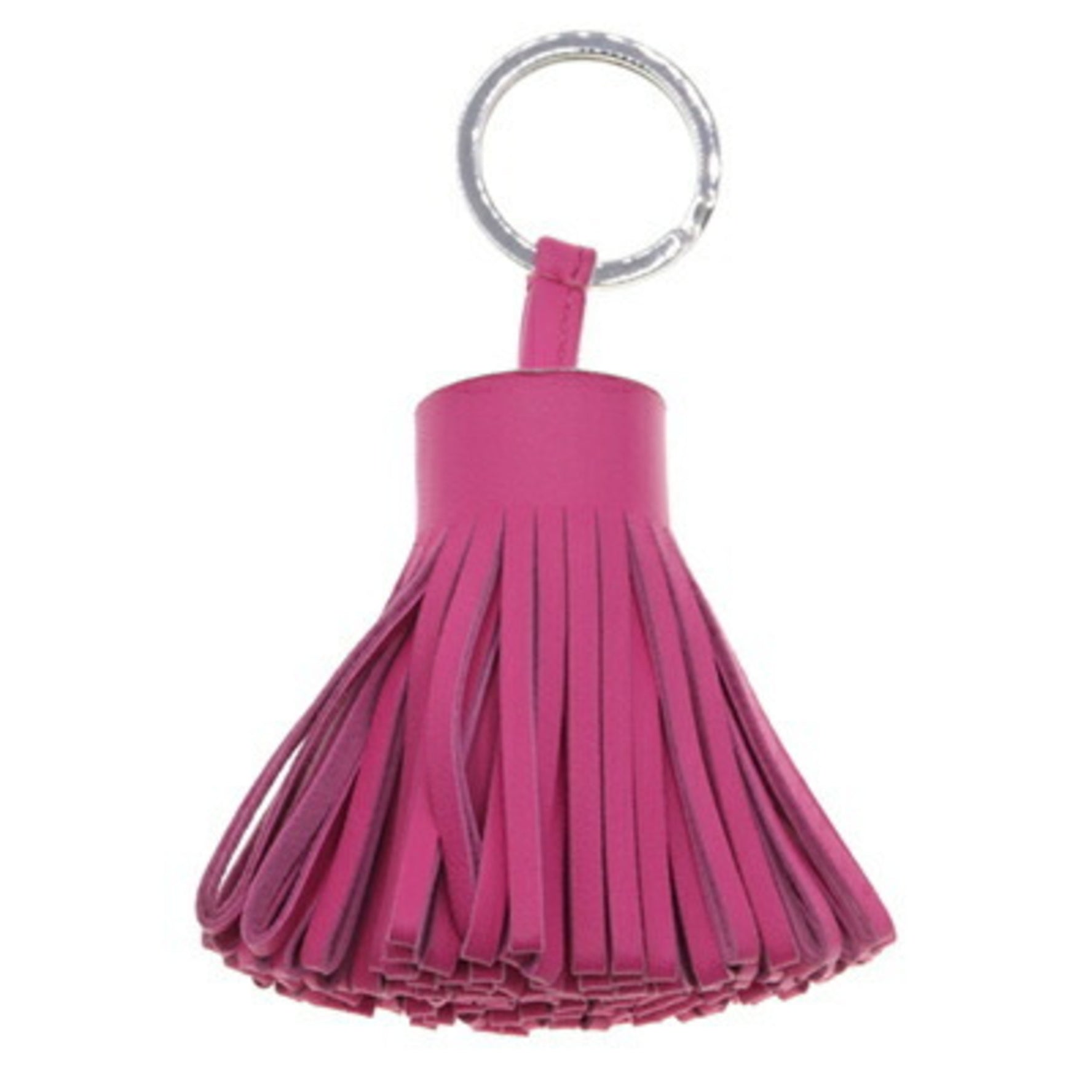 Hermes Key Ring Carmen Leather Holder Bag Charm Tassel