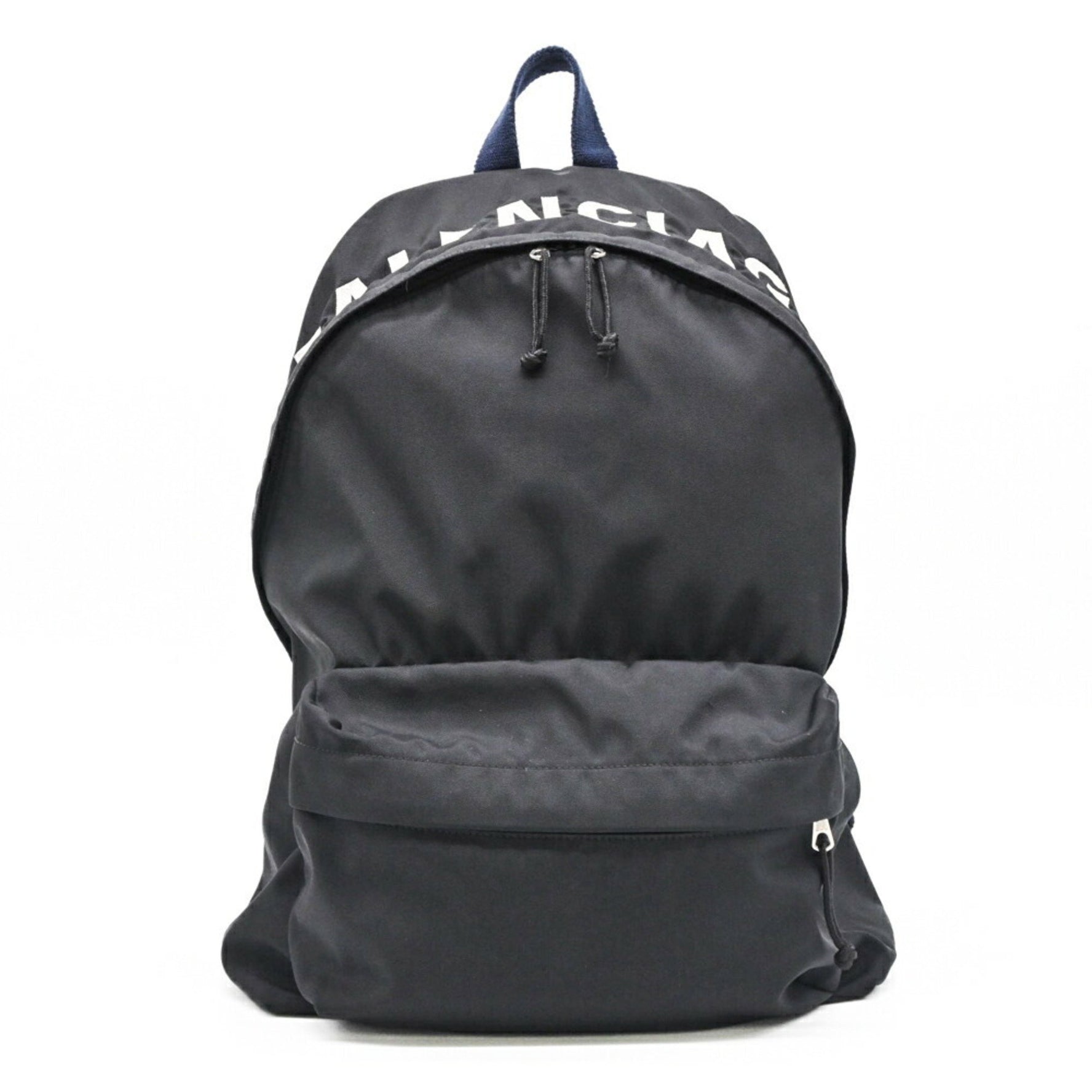 BALENCIAGA Wheeled Backpack, Rucksack, Daypack, Embroidered, Leather