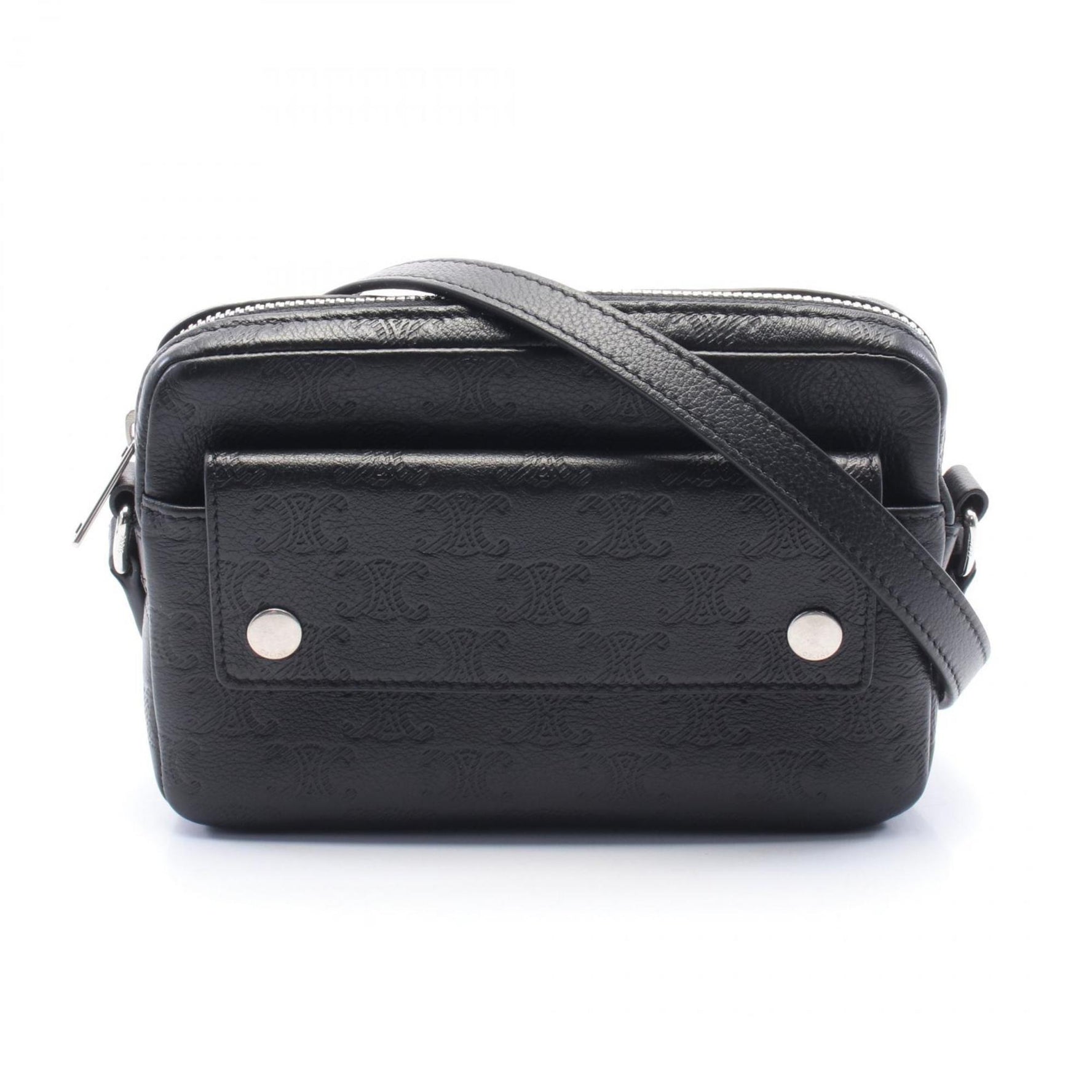CELINE Mini Camera Bag Triomphe Shoulder Leather