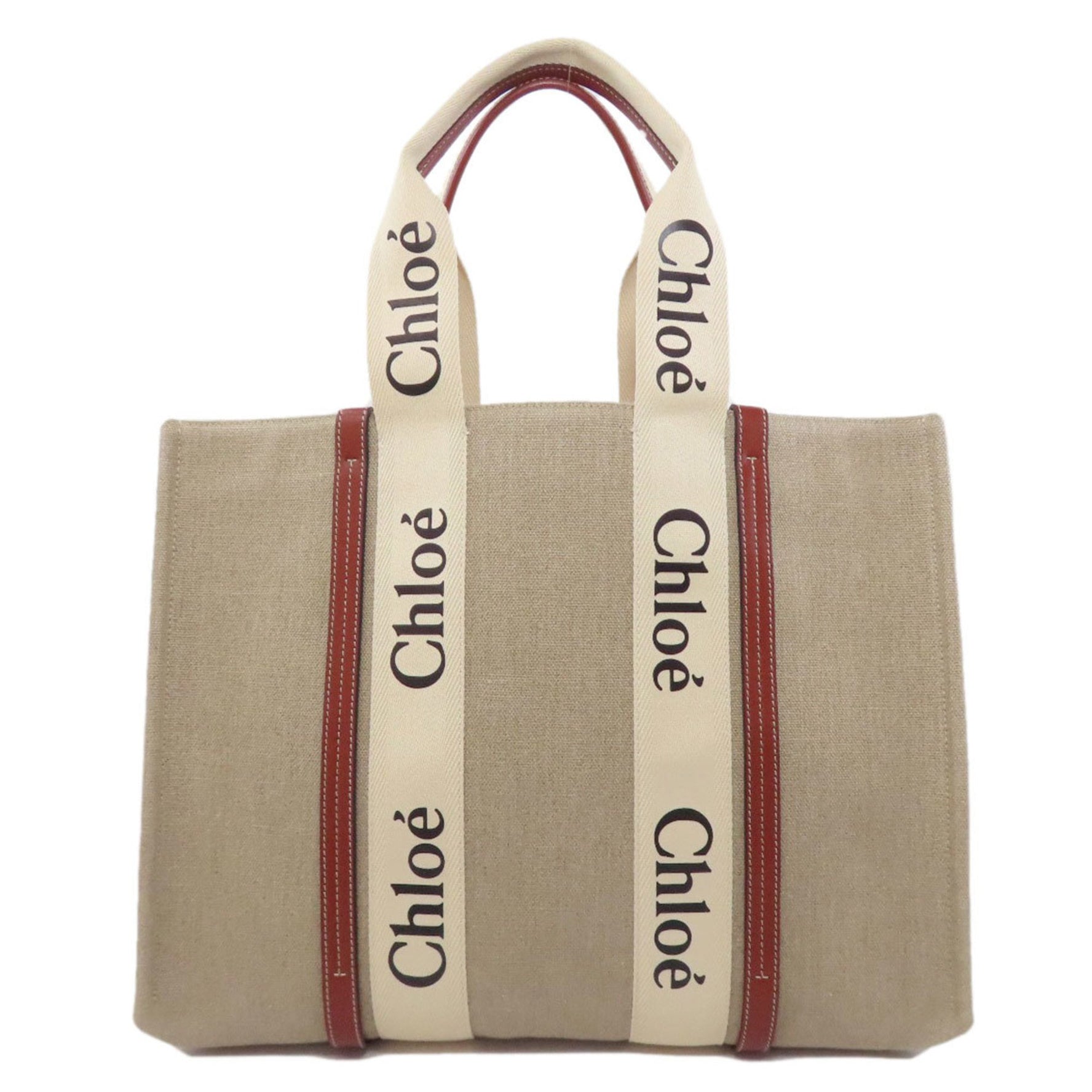 Chloé Chloe Woody Tote Canvas Bag