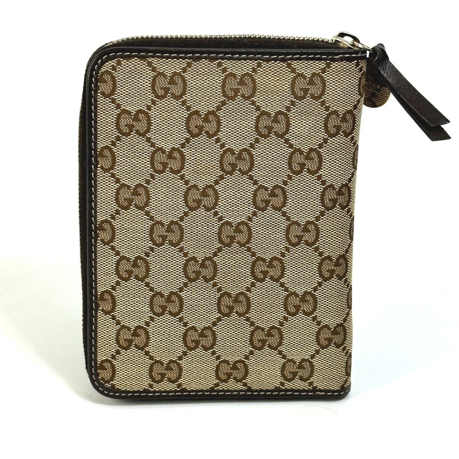 GUCCI GG Guccioli Chihuahua Stationery Round Notebook Cover Canvas Leather