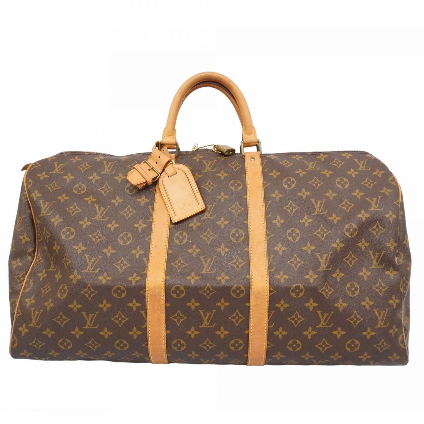 Louis Vuitton Monogram Keepall 55 Boston Bag Men's and