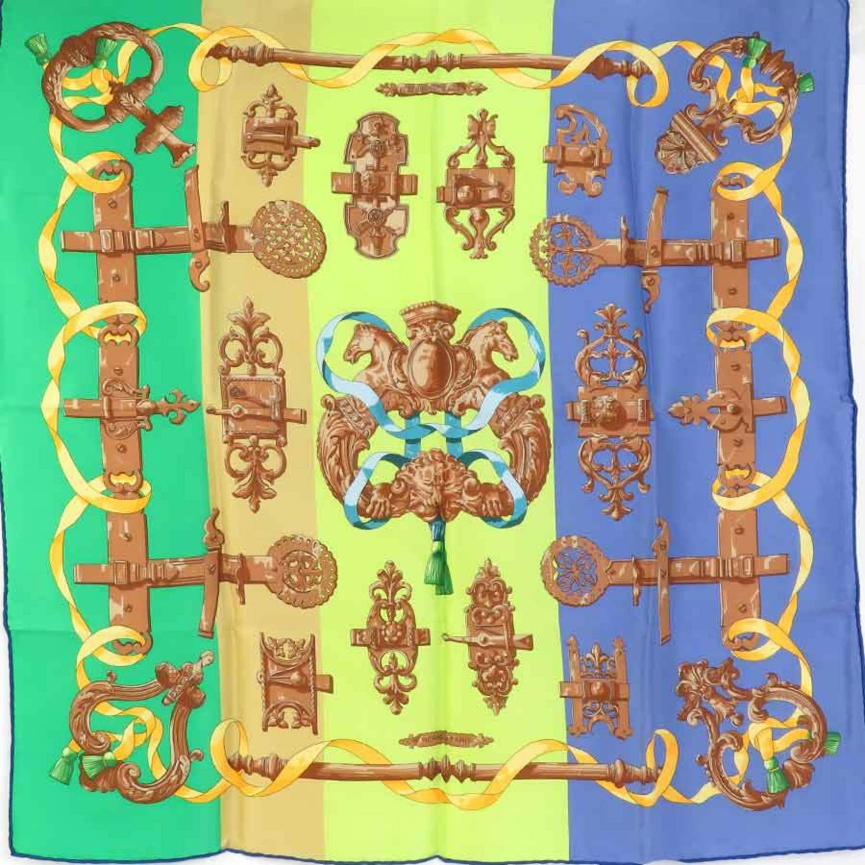 Hermes FERRONNERIE Scarf, Silk, Multicolor