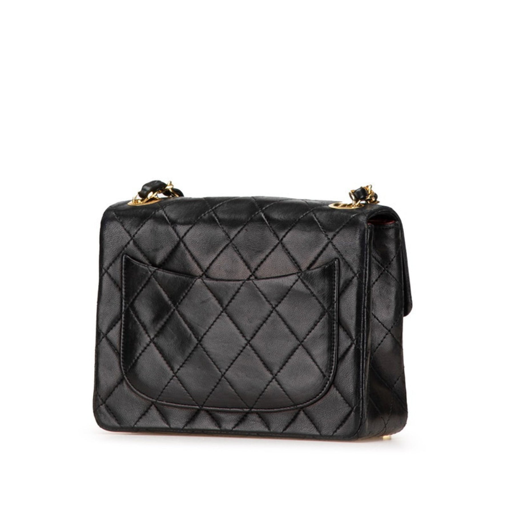 CHANEL Mini Matelasse Coco Mark Chain Shoulder Bag in Lambskin
