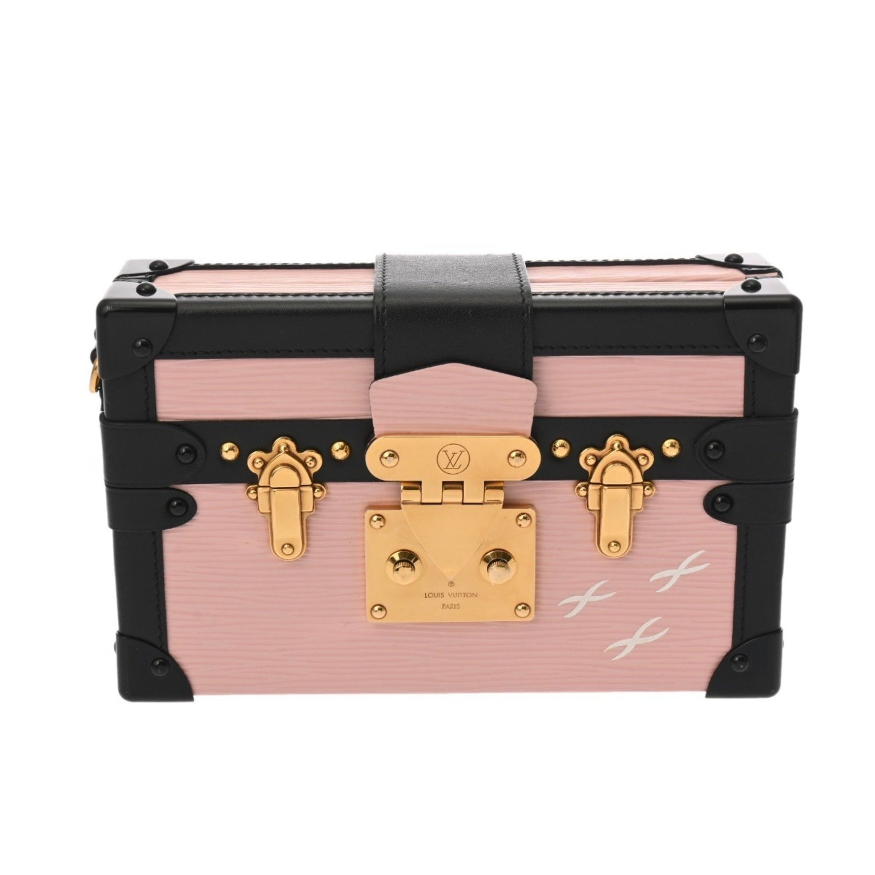 LOUIS VUITTON Epi Petite Malle Leather Shoulder Bag