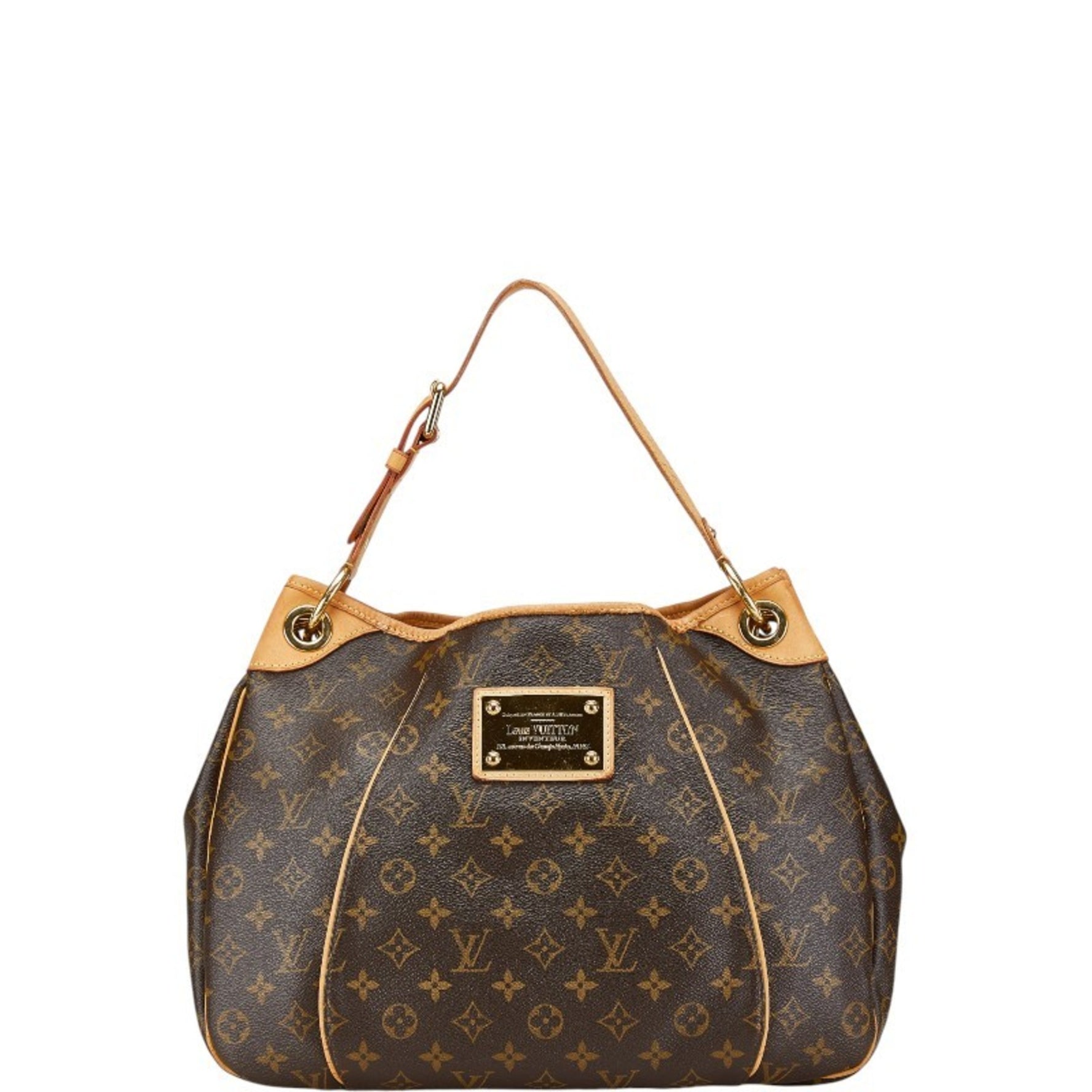Louis Vuitton Monogram Galliera PM Bag Brown PVC Leather