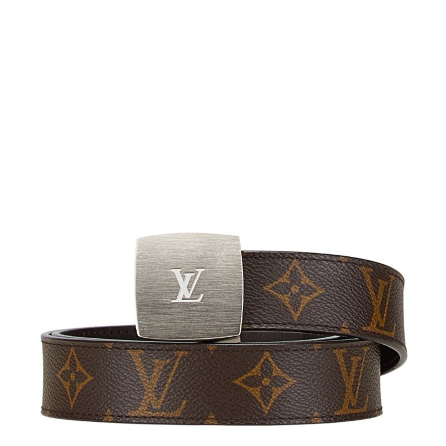 Louis Vuitton Monogram Santur LV Cut Belt Size: 80/32 PVC Leather
