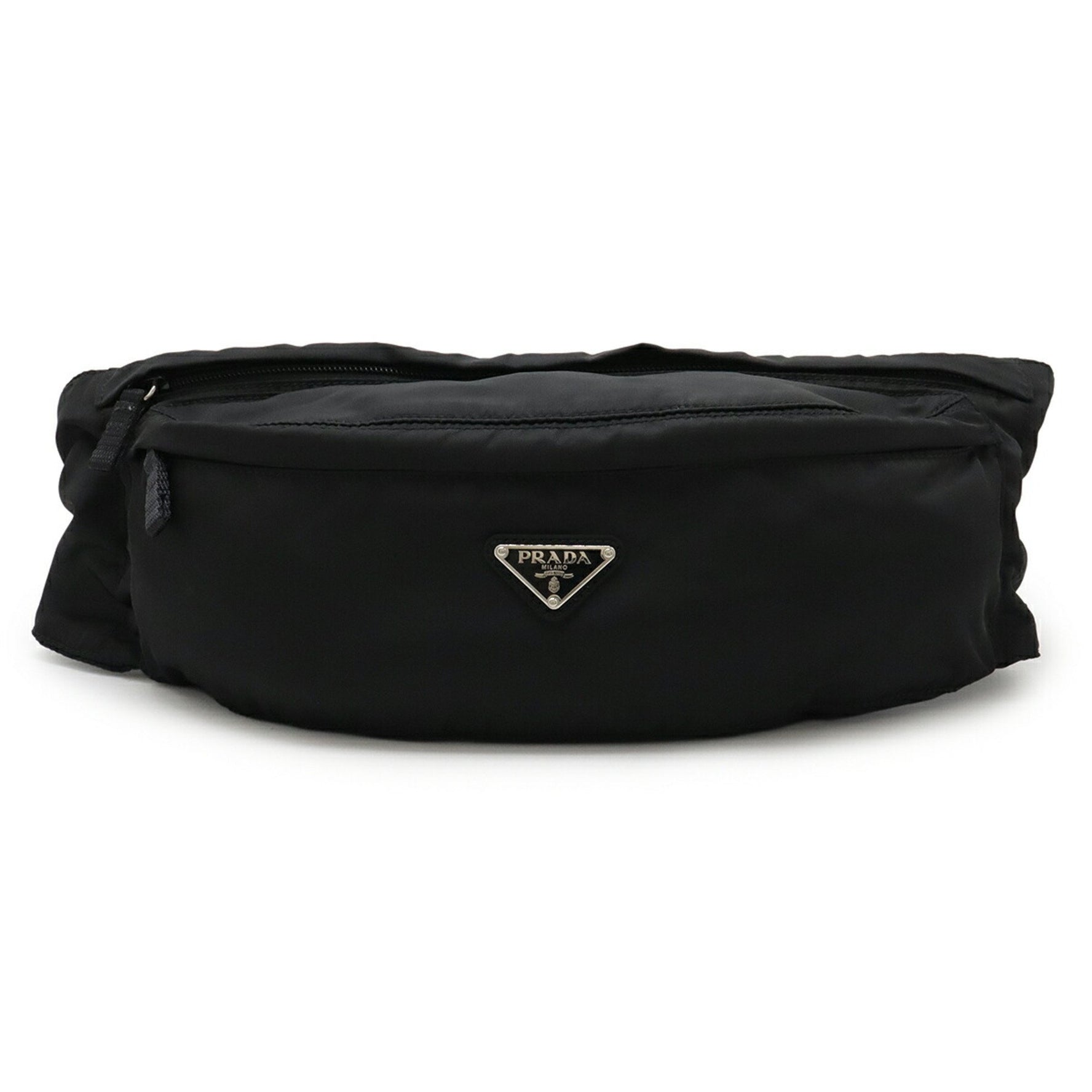 PRADA Waist Pouch, Bag, Hip Body Shoulder Nylon, NERO, Black
