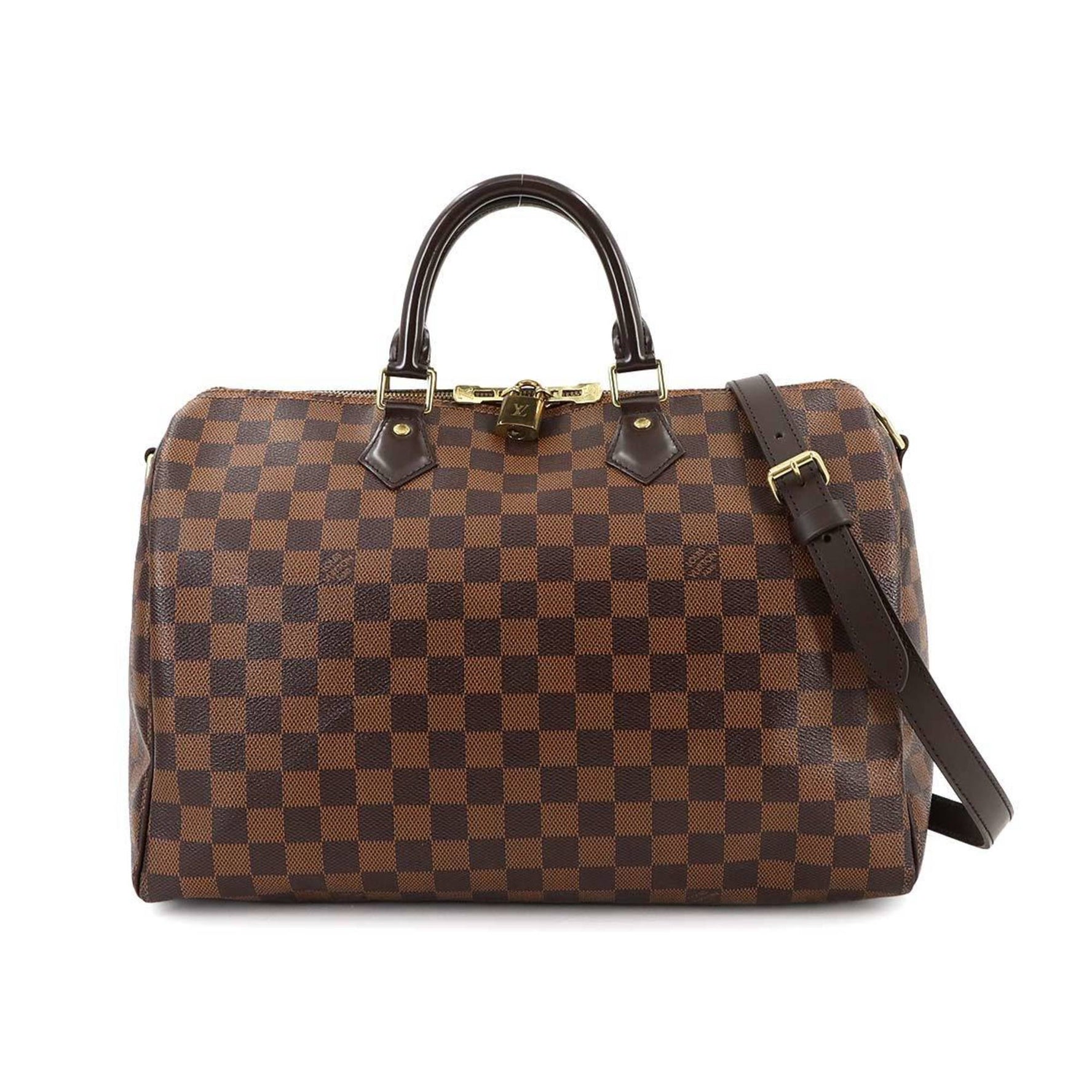 Louis Vuitton Damier Speedy Bandouliere 35 Ebene Handbag