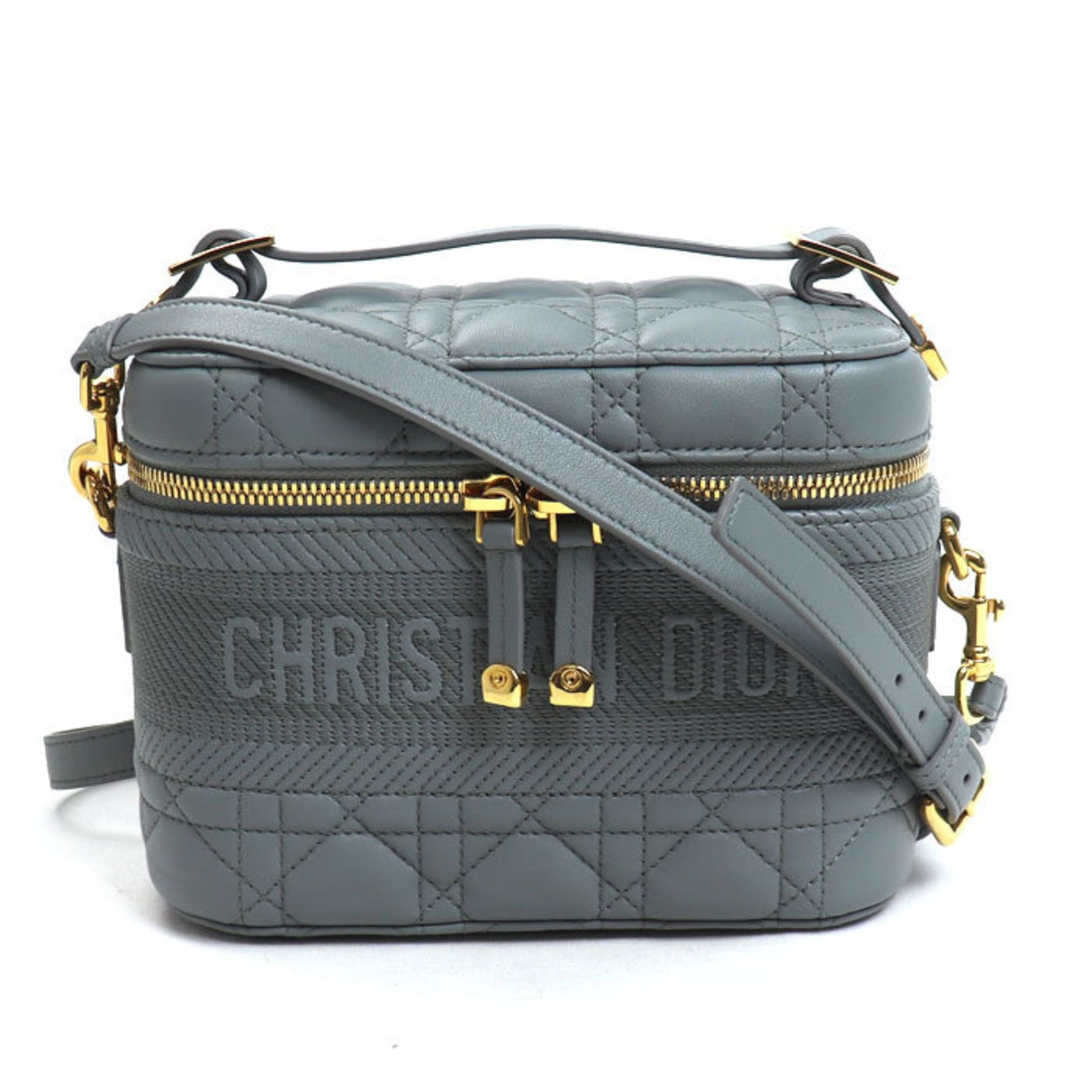 Christian Dior Dior DIORTRAVEL Vanity Small Shoulder Bag, Grey