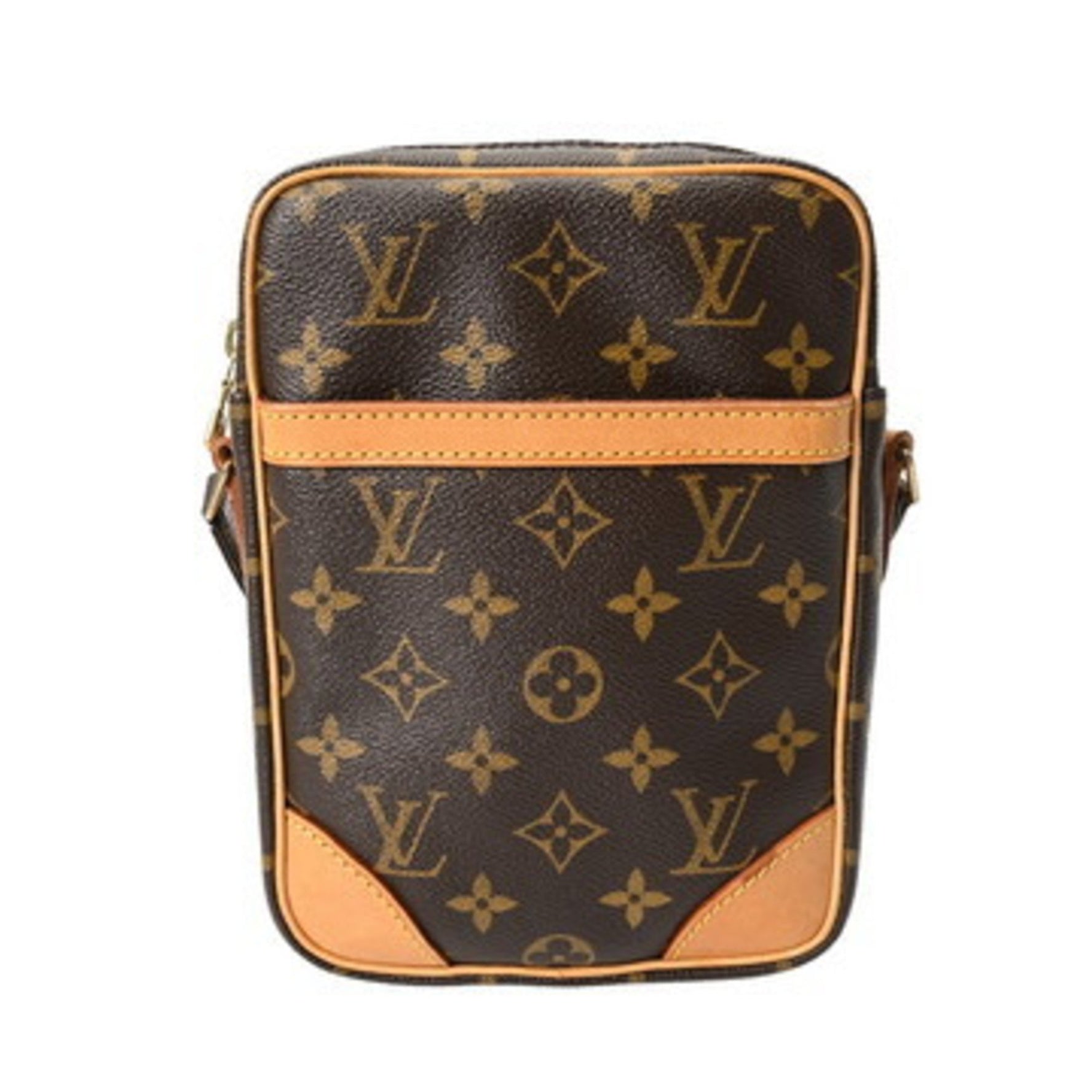 LOUIS VUITTON Monogram Danube Brown Canvas Shoulder Bag
