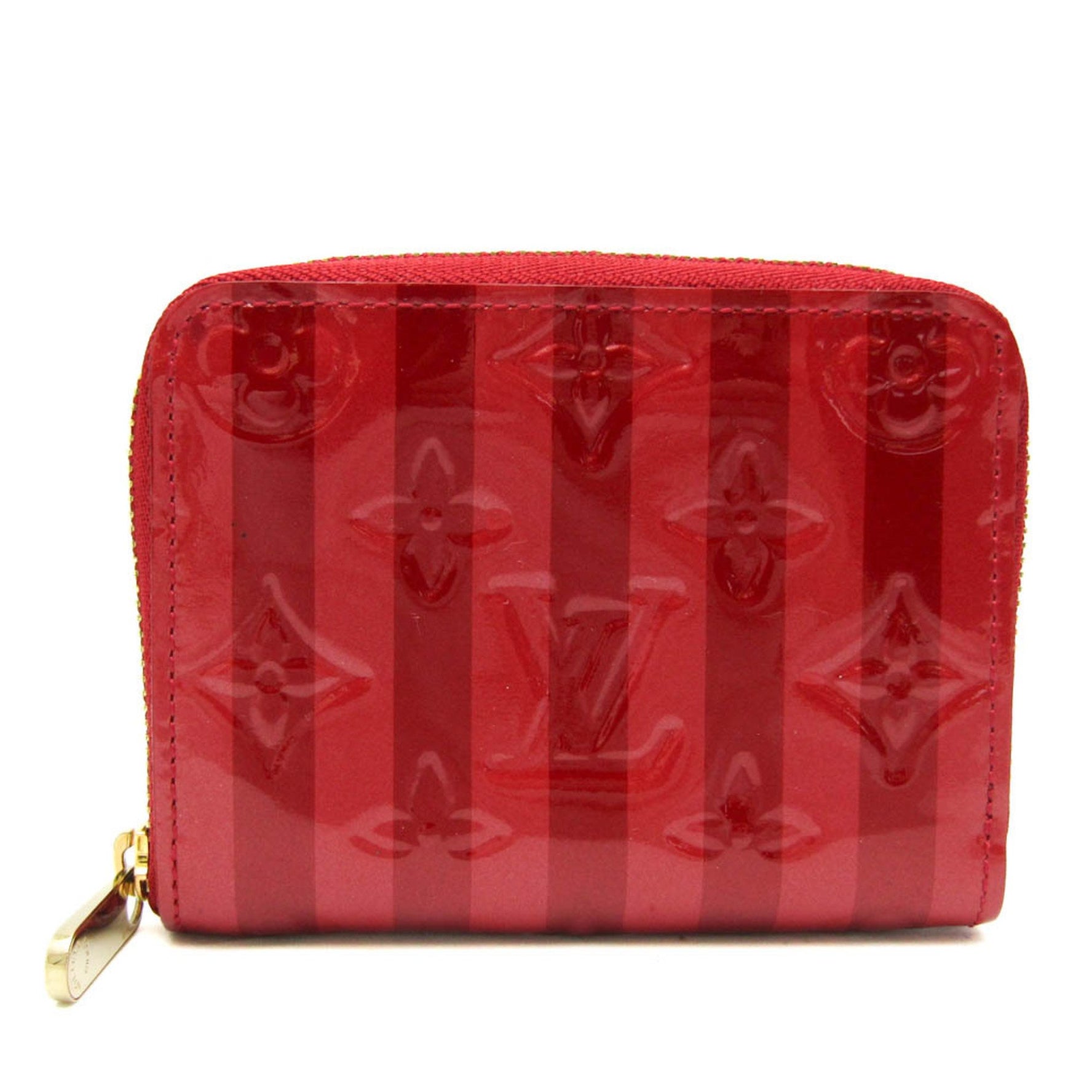 Louis Vuitton Monogram Vernis Zipper Coin Purse Rayure Monogram Vernis Coin Purse/coin Case Pomme D'amour