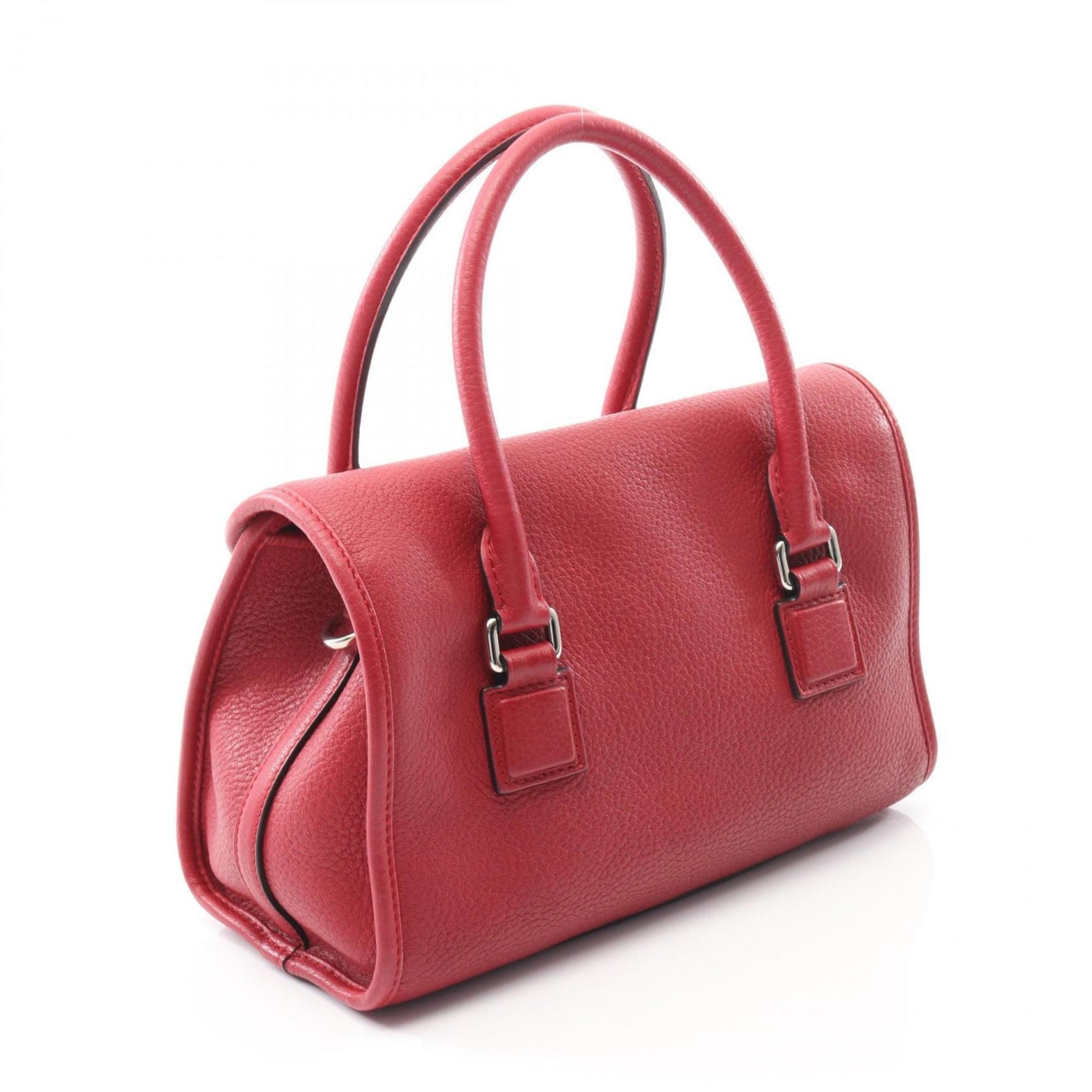 LOEWE Alamo 28 Handbag, Leather, Red