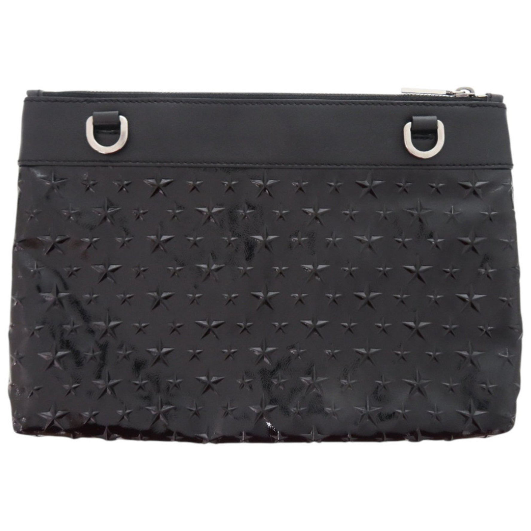 Jimmy Choo Star Embossed KIMI-N Patent Leather Shoulder Bag 0572 JIMMY CHOO