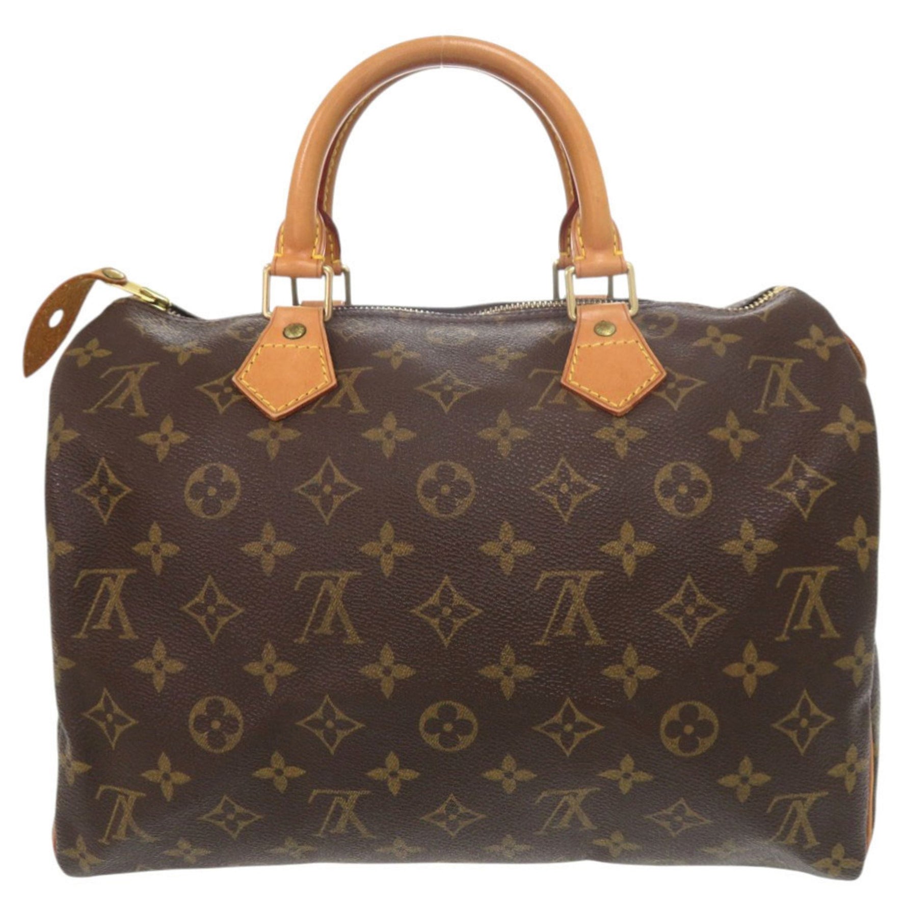 Louis Vuitton Speedy 30 Monogram Brown Handbag 0155 LOUIS VUITTON