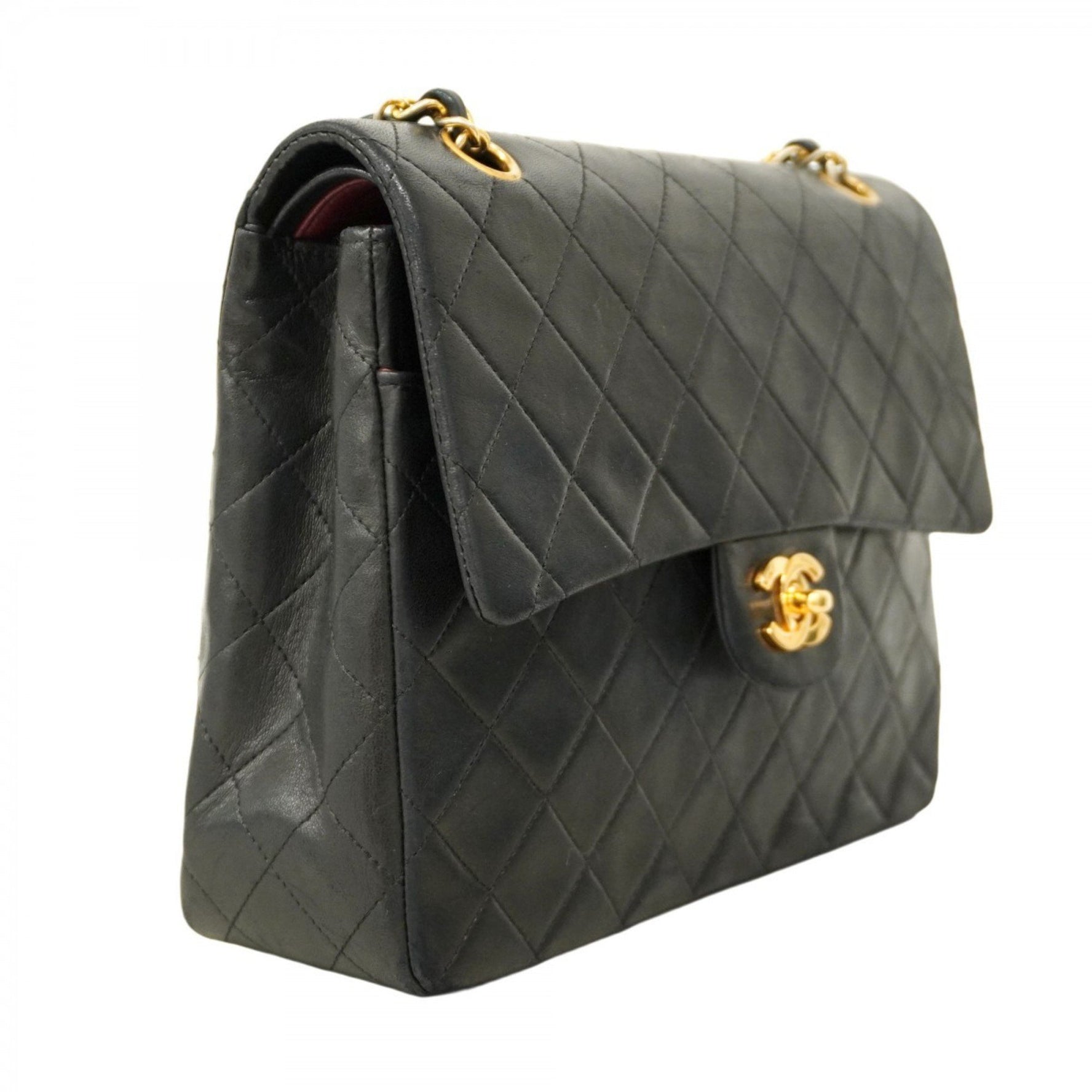 Chanel Matelasse Shoulder Bag with Double Flap and Chain, Lambskin