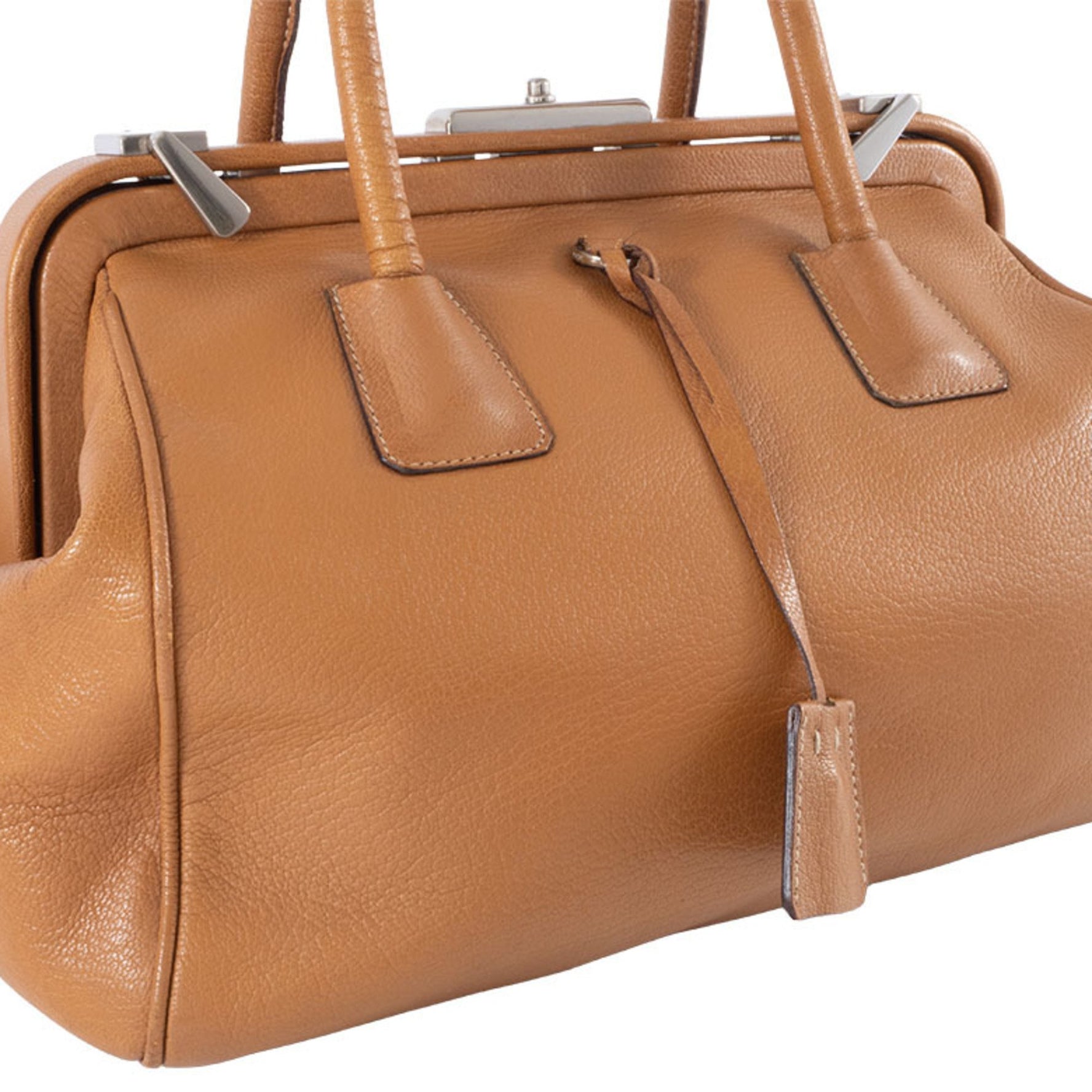 Prada Doctor's Bag Handbag Leather